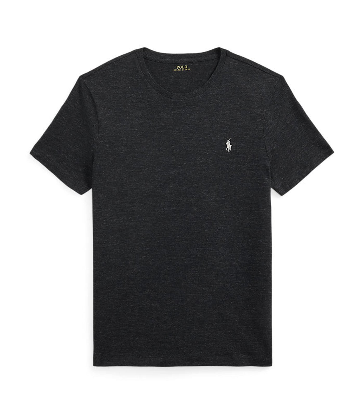 Men's Custom Slim Fit Jersey Crewneck T-Shirt Black Marl Heather