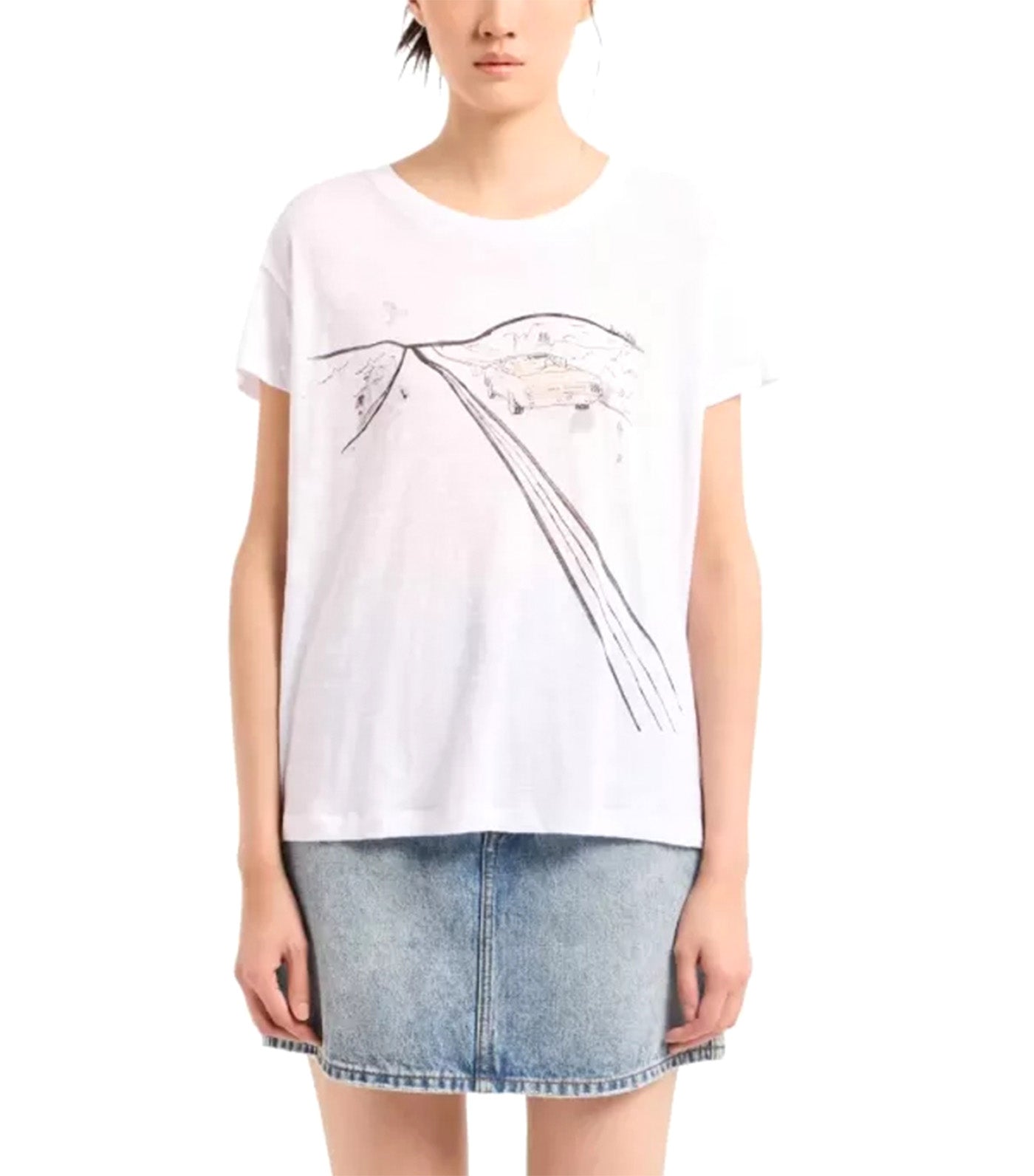 Relaxed Fit Tee Optic White