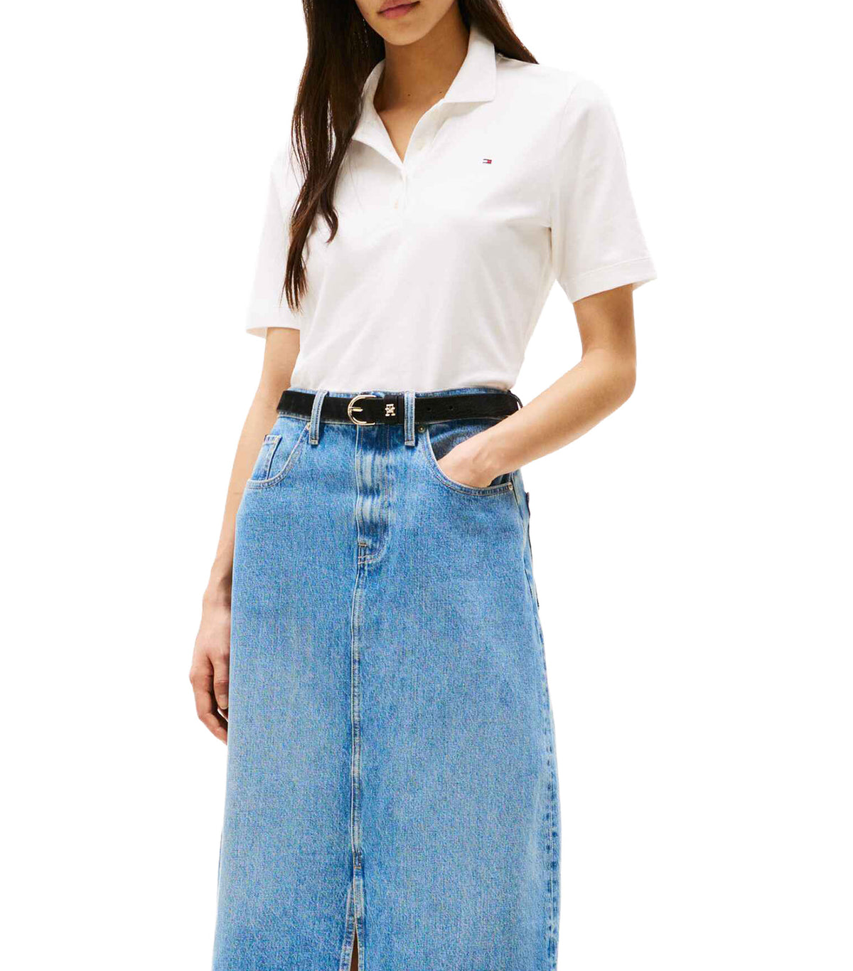 Women's 1985 Reg Pique S/S Polo Ecru
