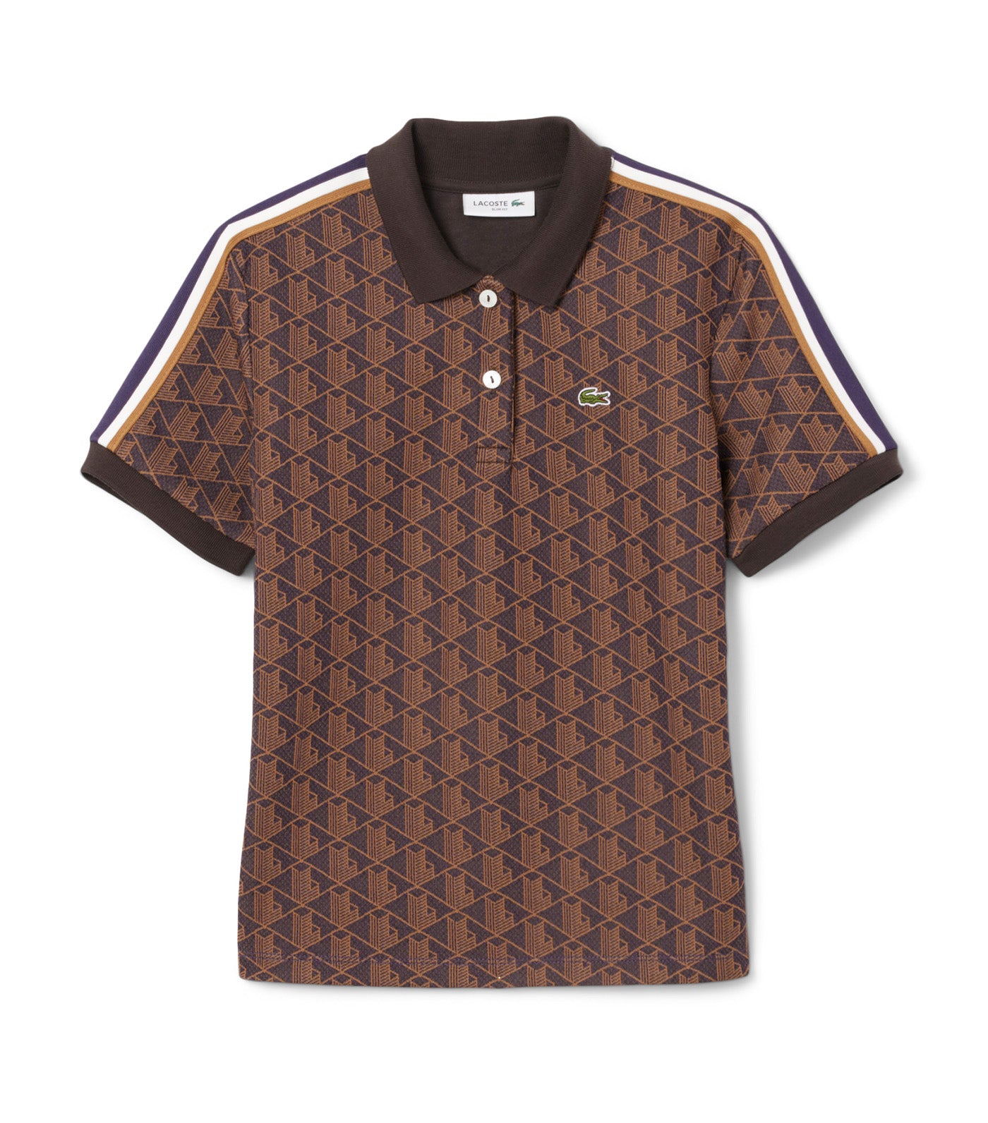 Slim Fit Monogram Jacquard Polo Shirt