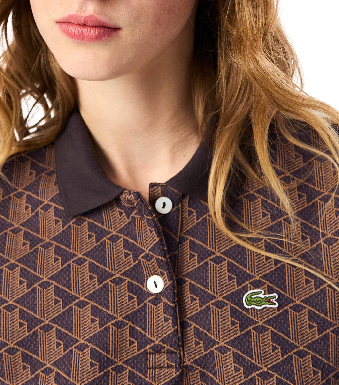 Slim Fit Monogram Jacquard Polo Shirt