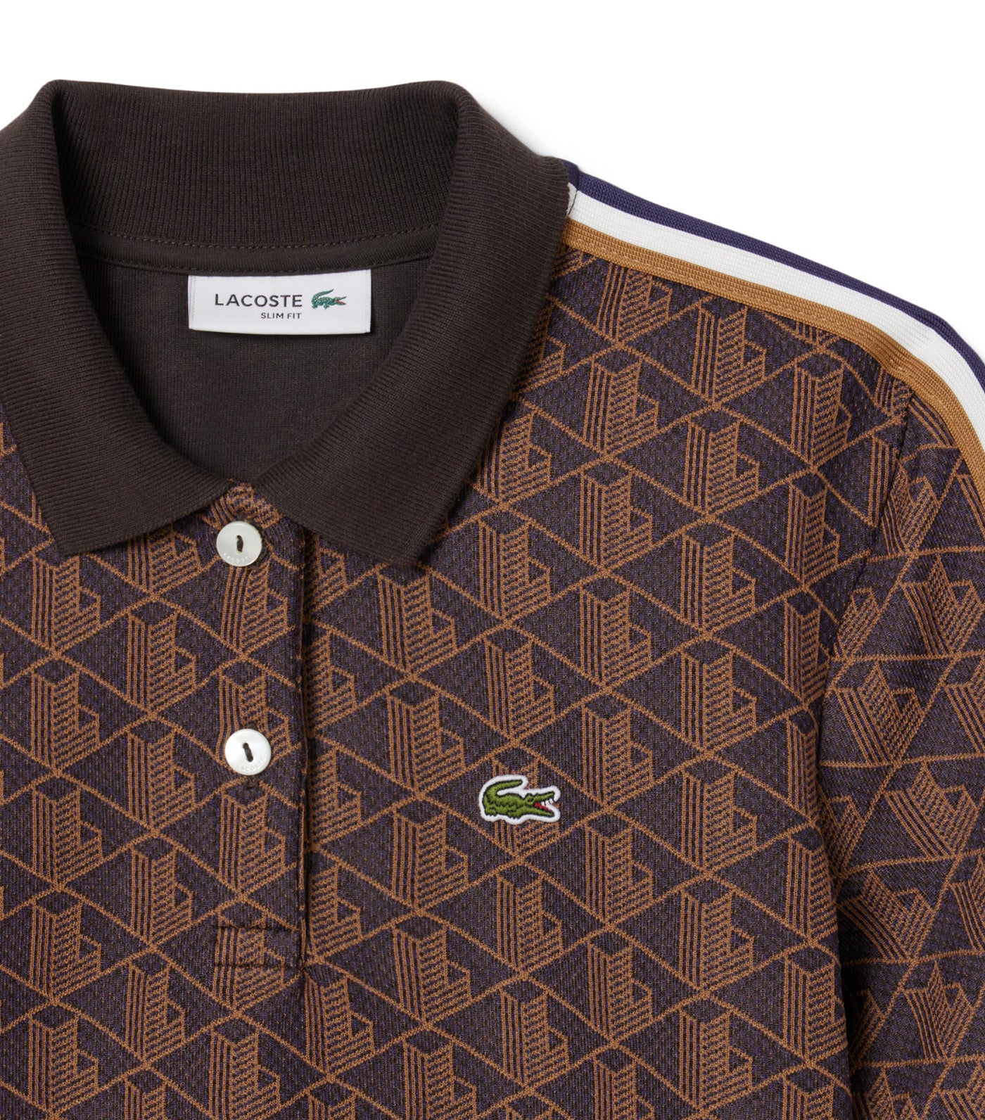 Slim Fit Monogram Jacquard Polo Shirt