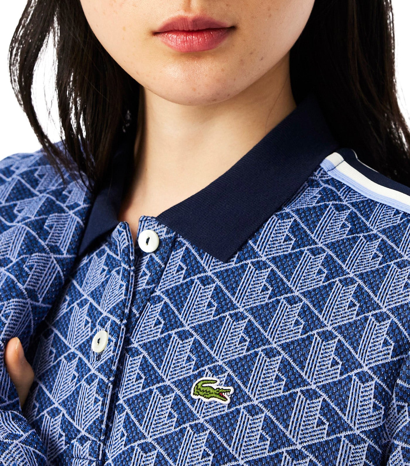 Slim Fit Monogram Jacquard Polo Shirt