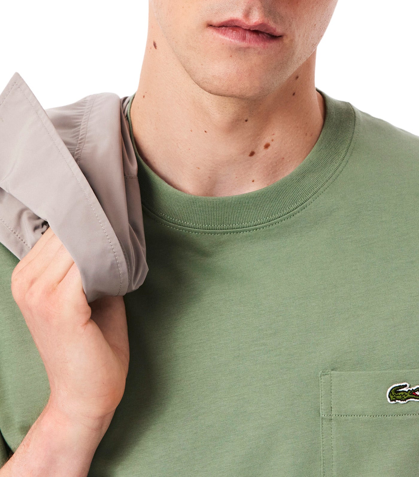 Cotton T-shirt with Breast Pocket