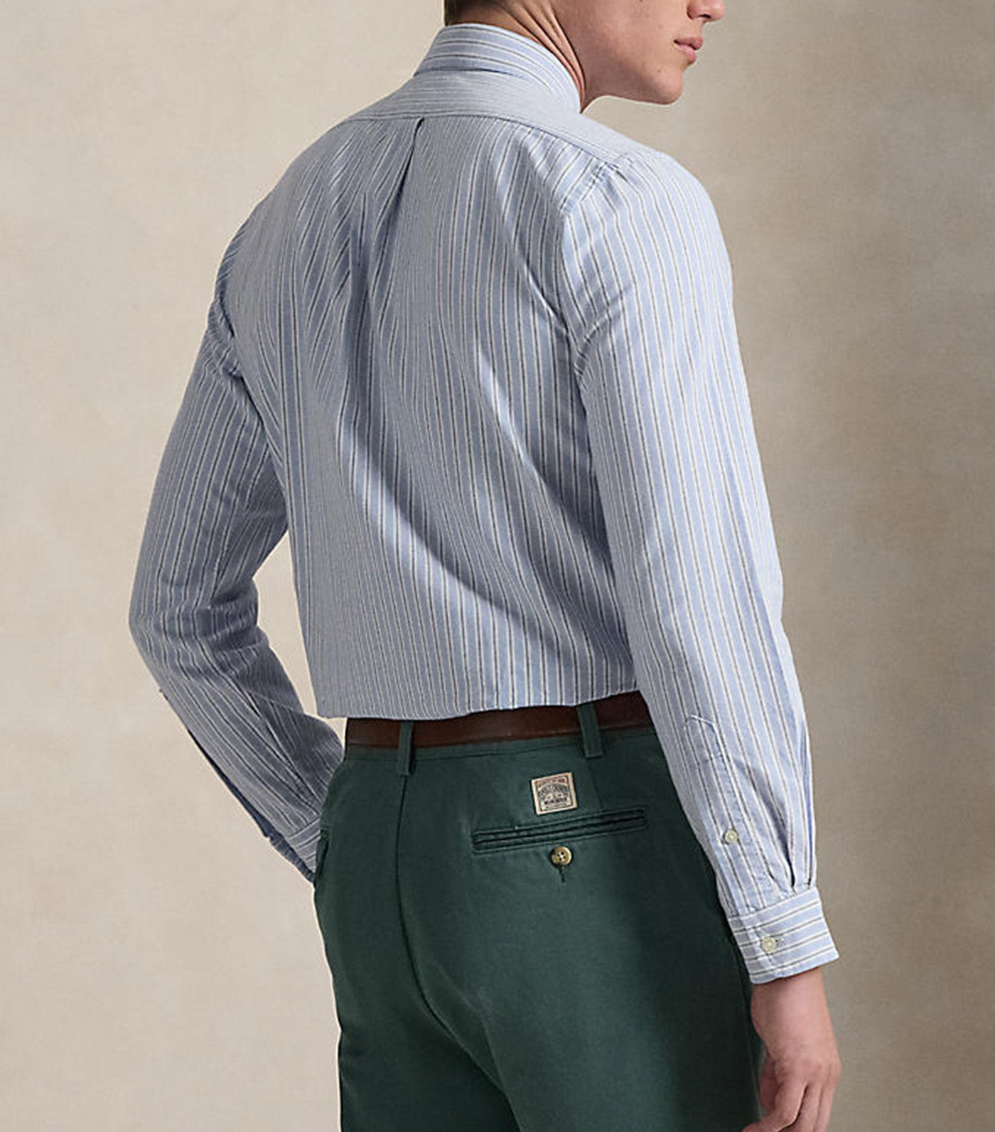 Men's Custom Fit Striped Oxford Shirt