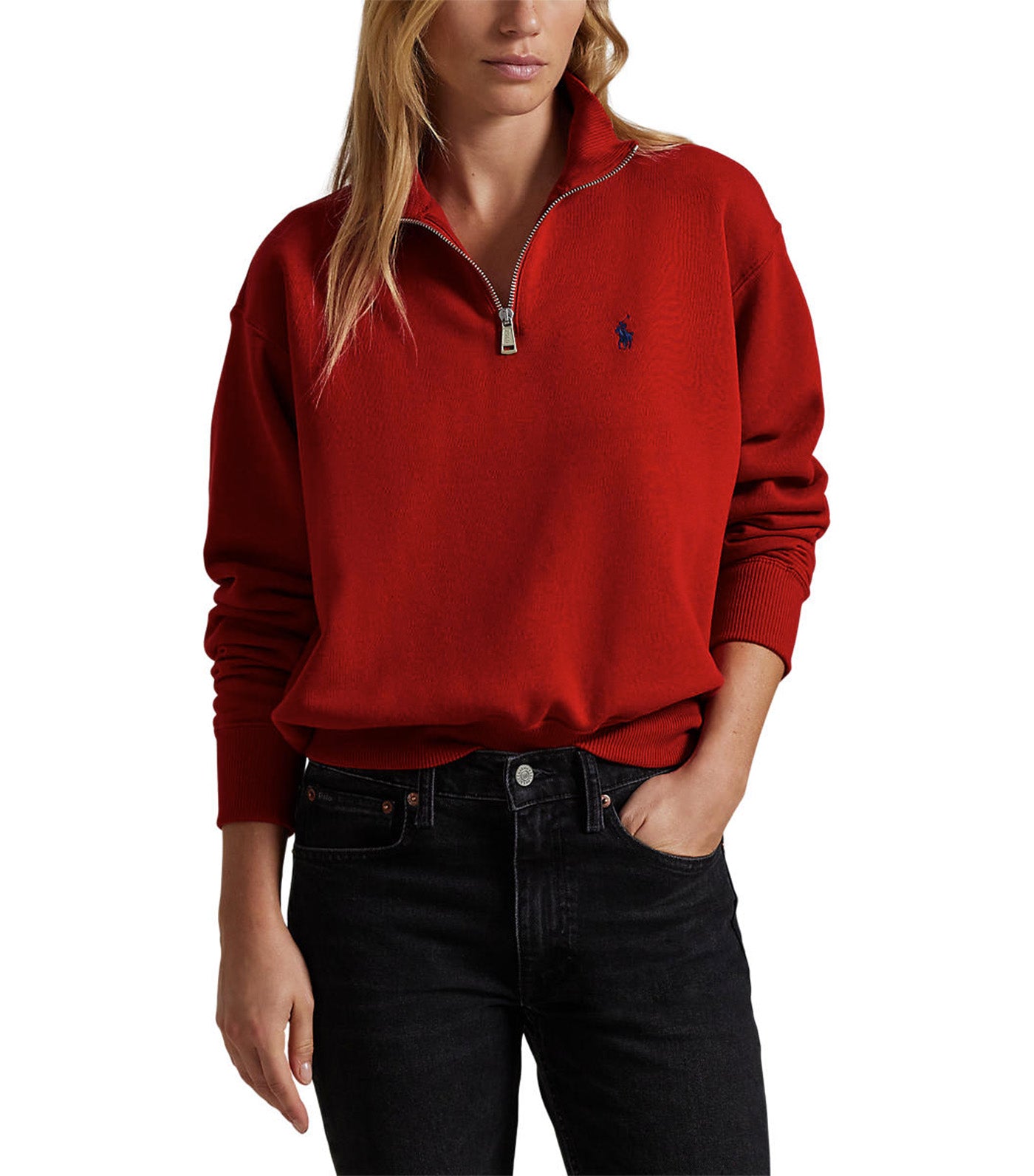 Women's Fleece Quarter-Zip Madison Red