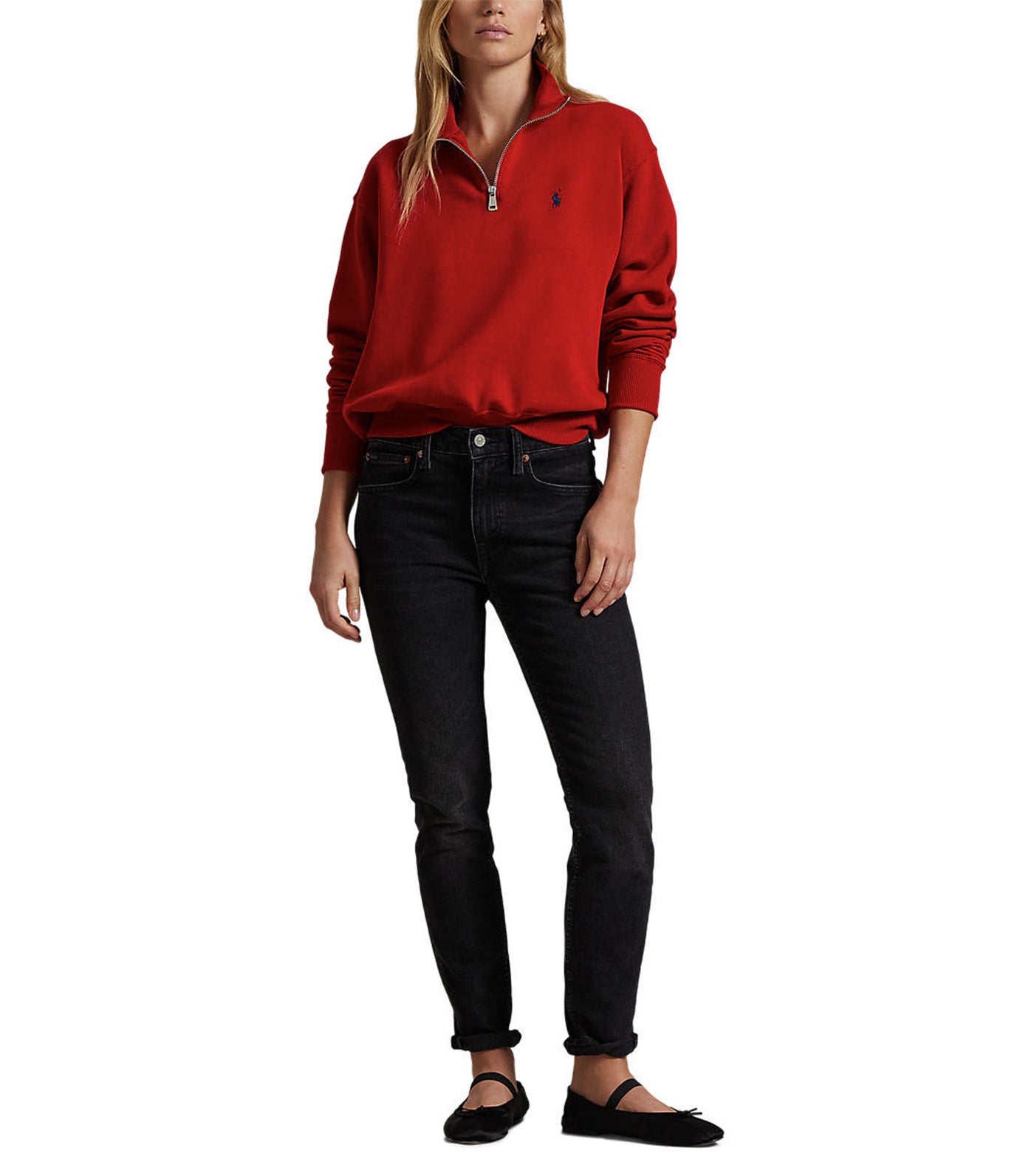 Women's Fleece Quarter-Zip Madison Red