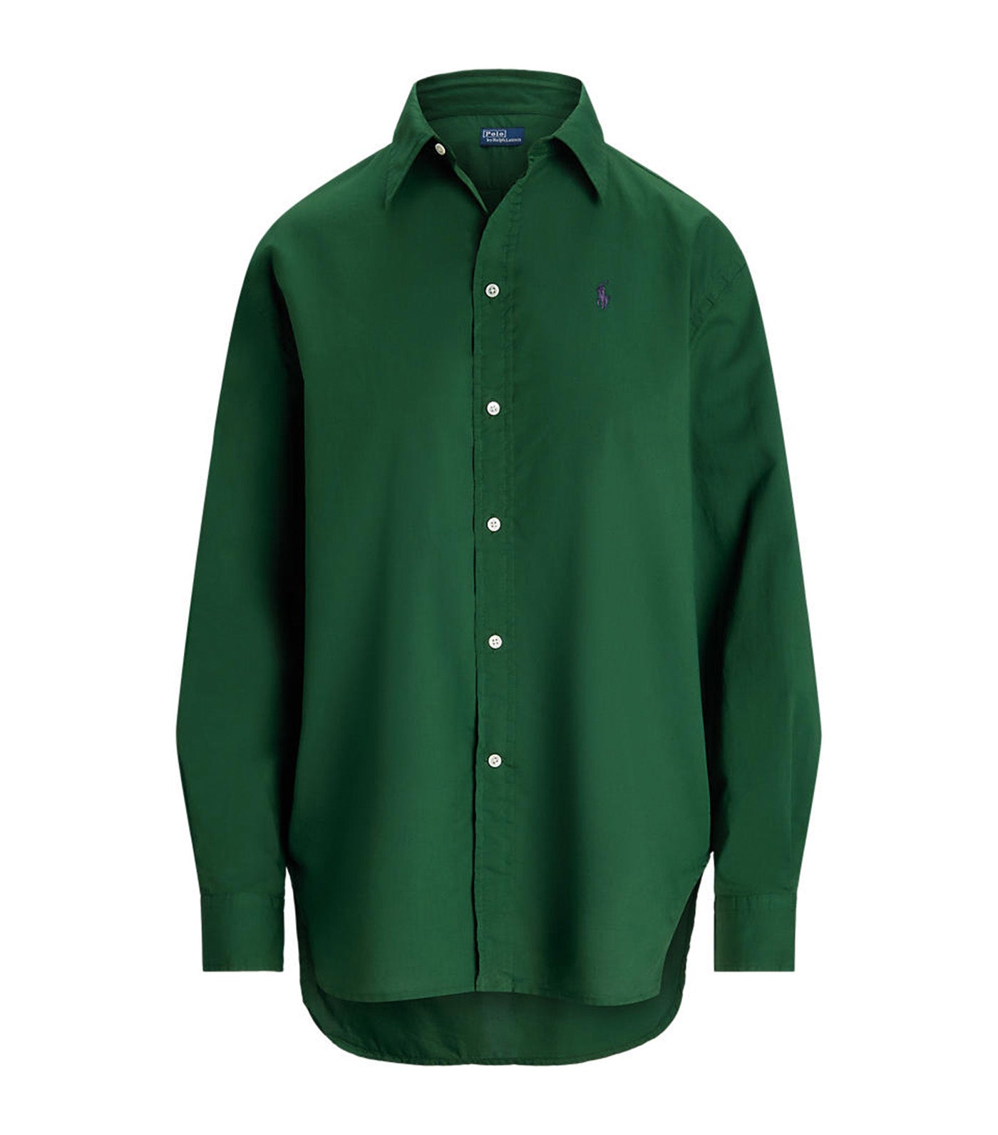 Women's Oversize Fit Cotton Twill Shirt Northwest Pine