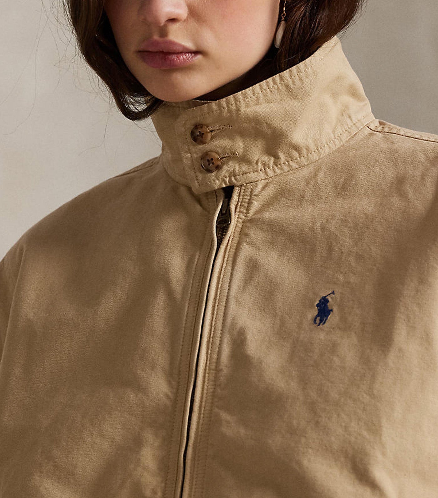 Women's Cotton Canvas Jacket Khaki