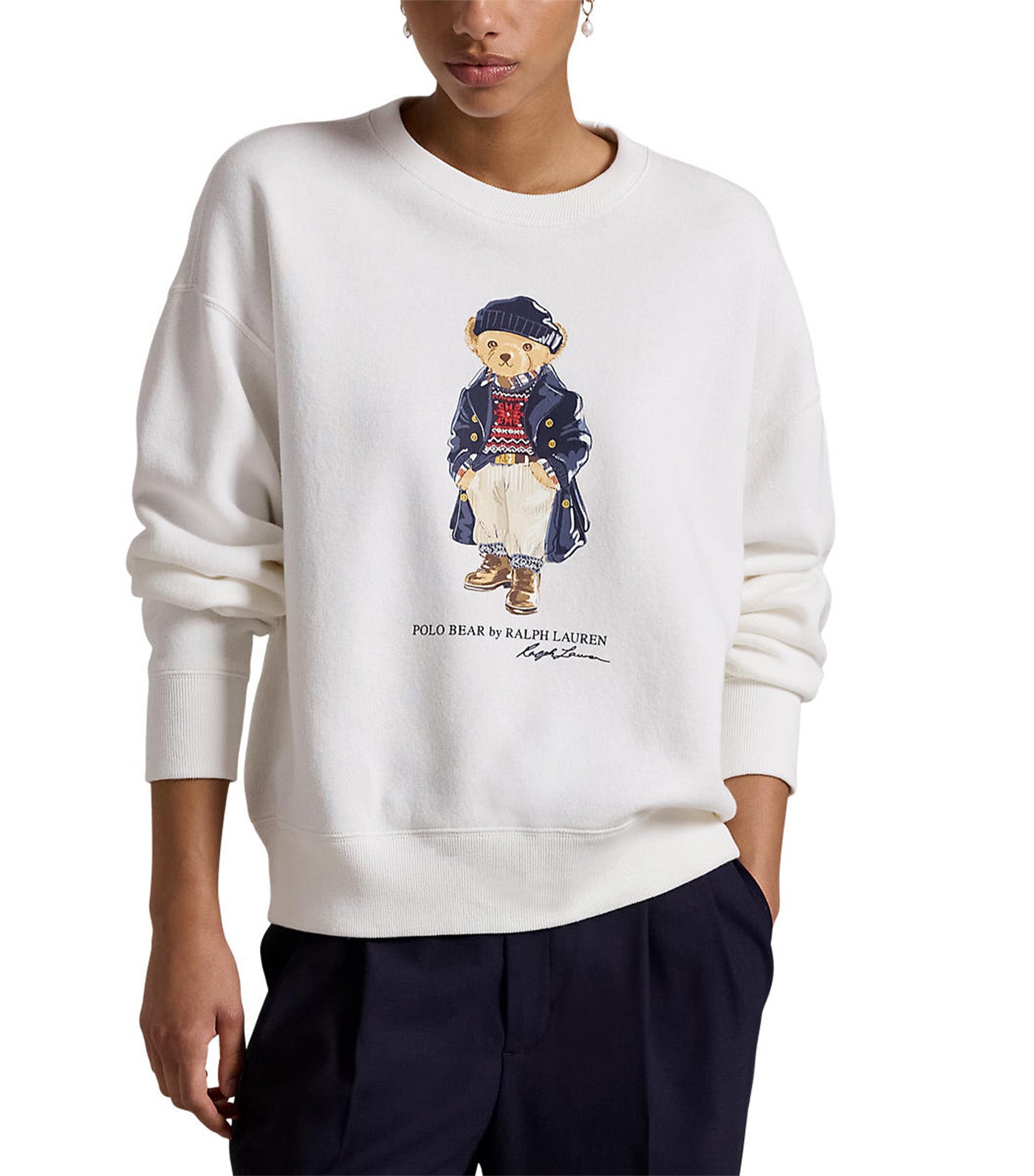 Women's Polo Bear Fleece Crewneck Sweatshirt