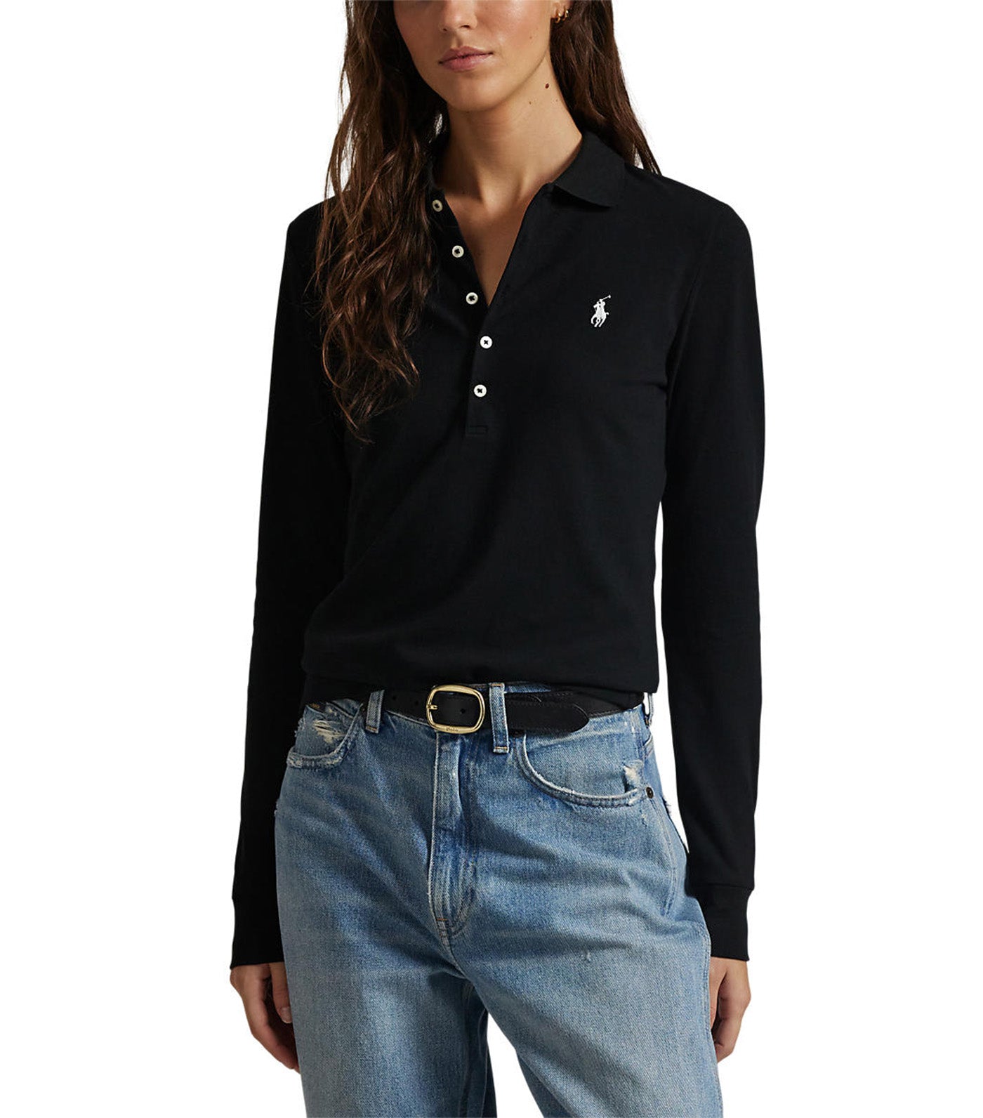 Women's Slim Fit Stretch Polo Shirt