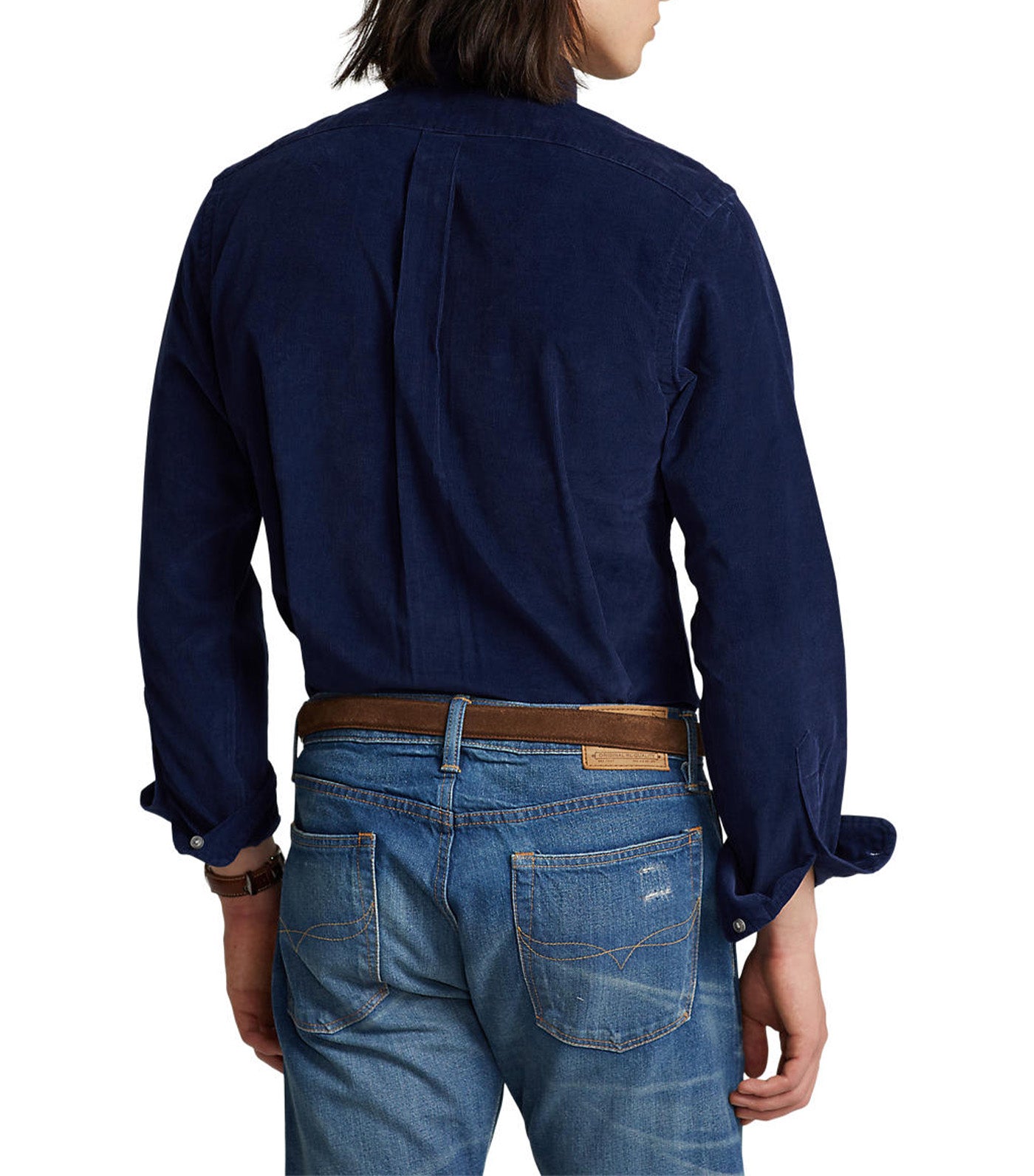 Men's Custom Fit Corduroy Shirt Cruise Navy