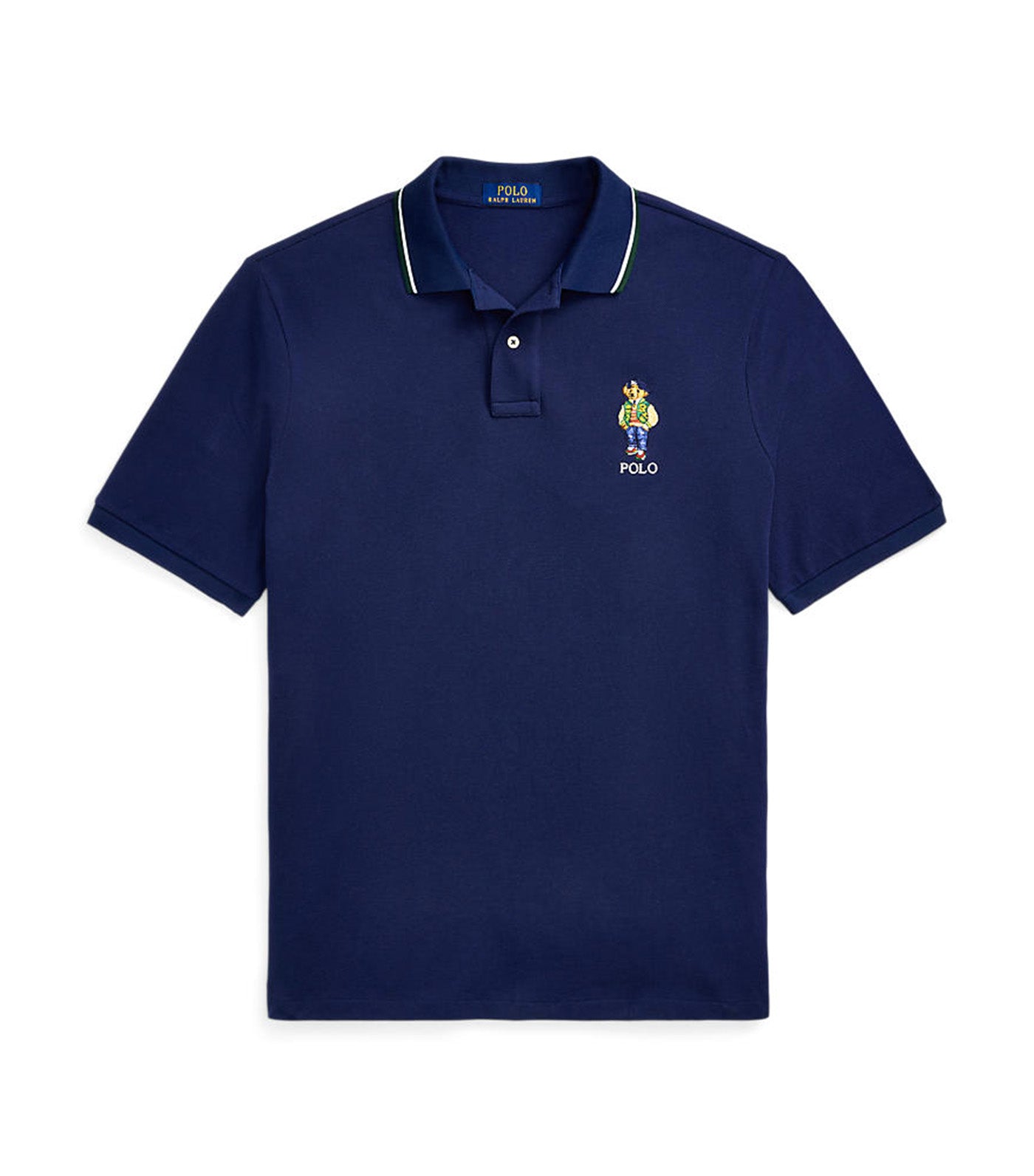 Men's Classic Fit Polo Bear Mesh Polo Shirt Newport Navy