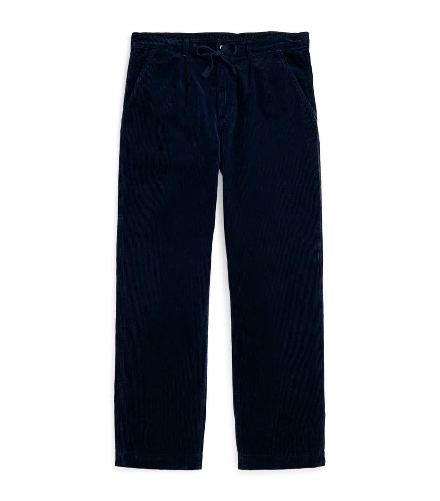 Men's Classic Fit Pleated Corduroy Pants Blue