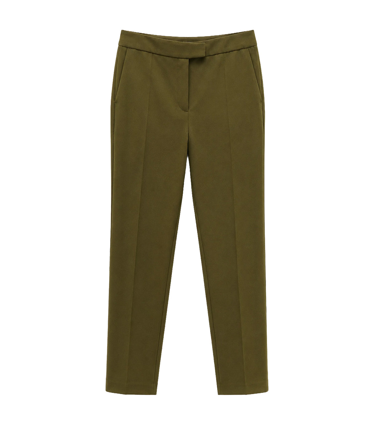 Front Slim Pant Green