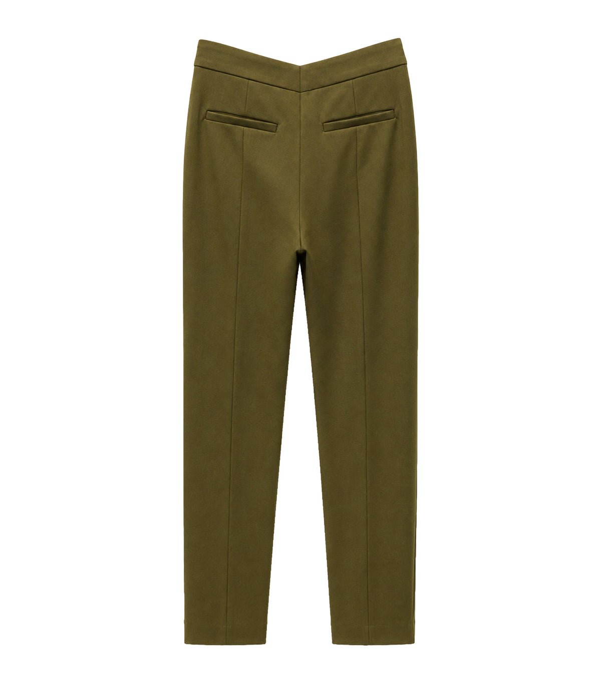 Front Slim Pant Green