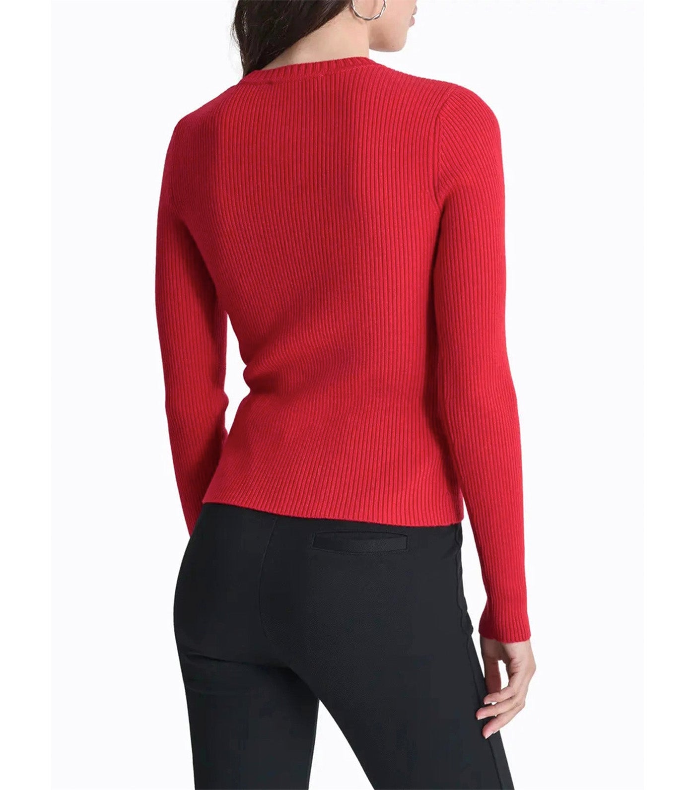 Long Sleeves Asymmetric Zipper Detail Sweater
