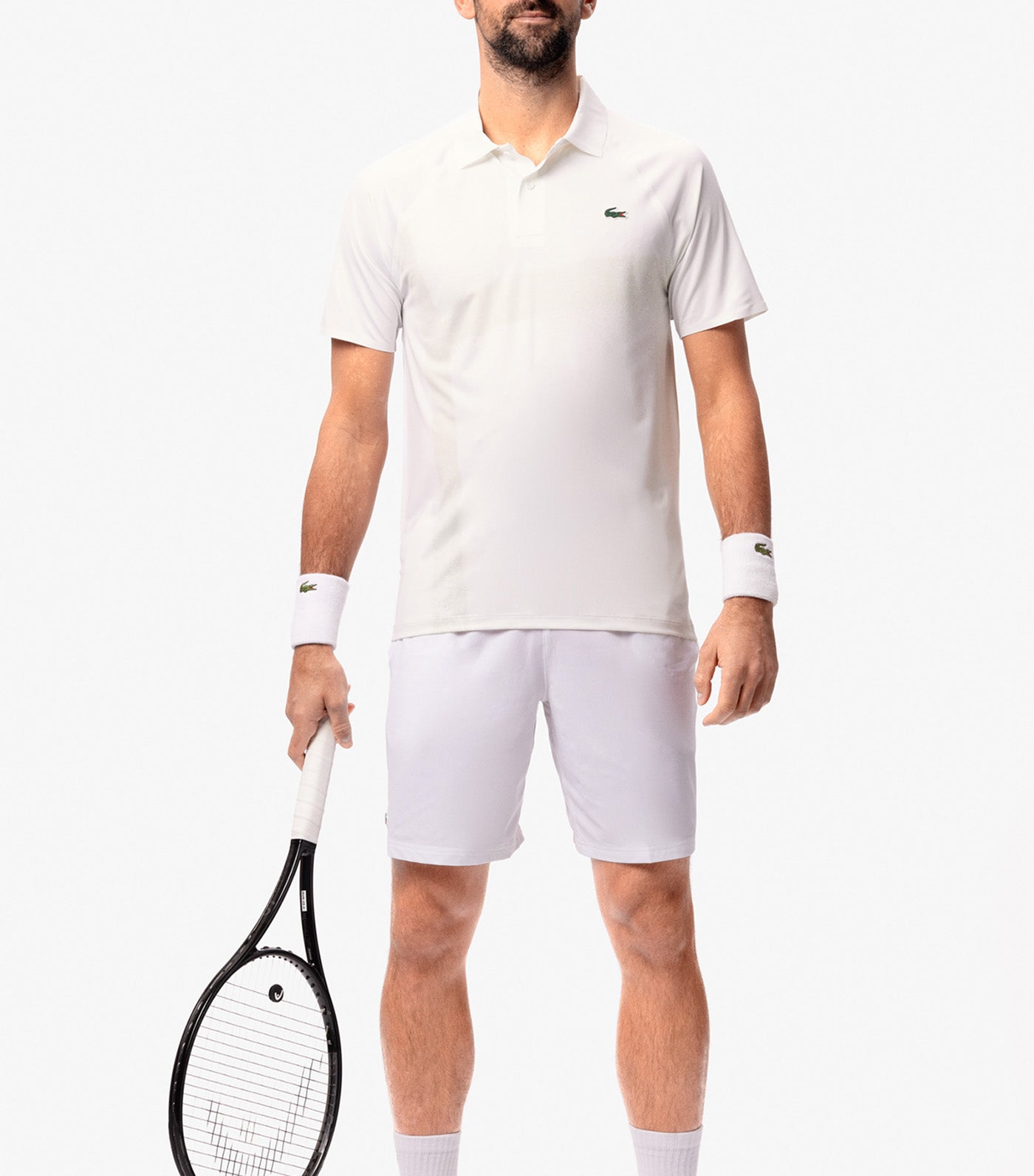 Lacoste Tennis x Novak Djokovic On Court Polo Shirt White