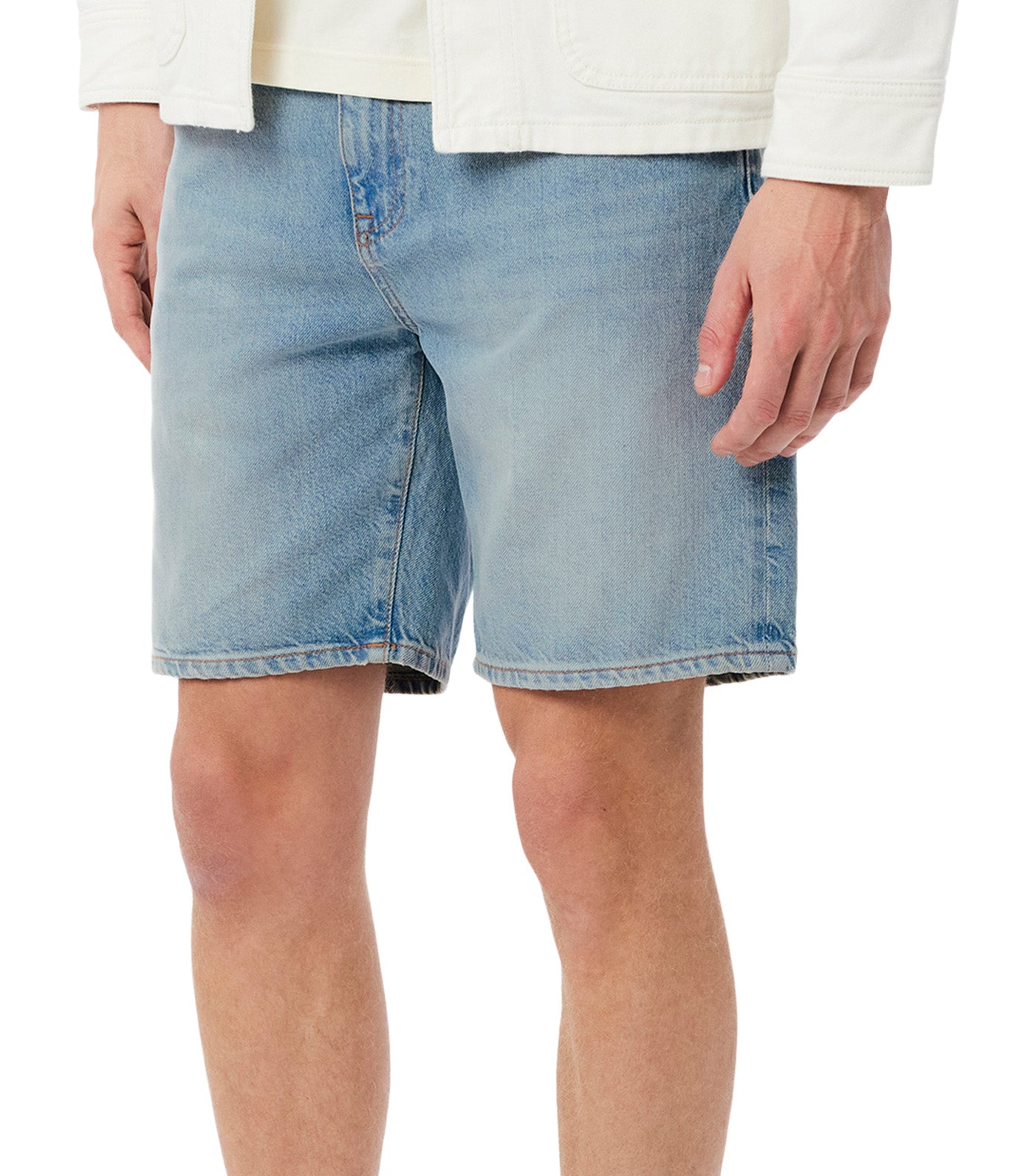 Straight Fit Denim Bermuda Shorts