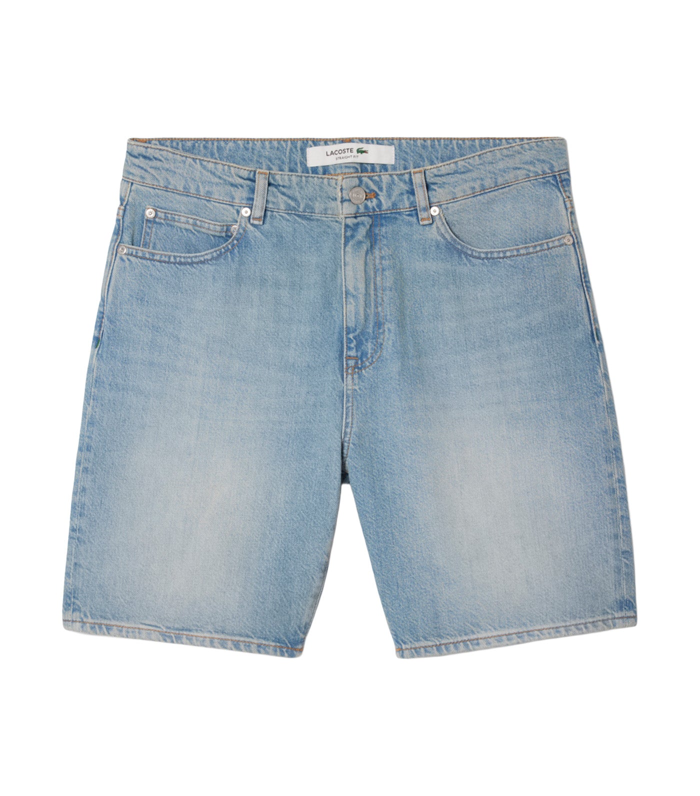 Straight Fit Denim Bermuda Shorts