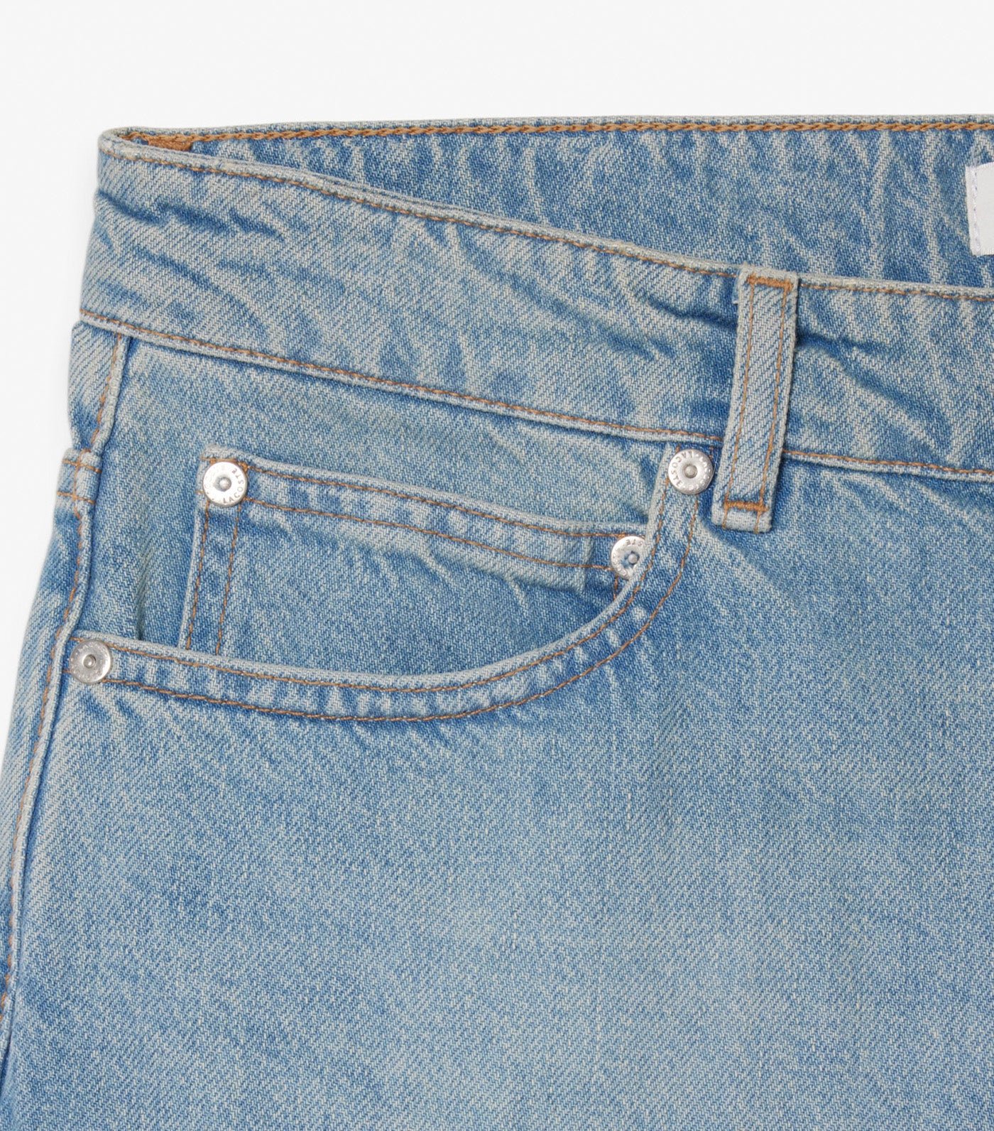 Straight Fit Denim Bermuda Shorts