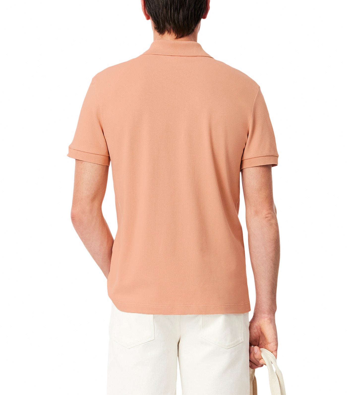 Classic Fit Open Neck Paris Polo Shirt Latte