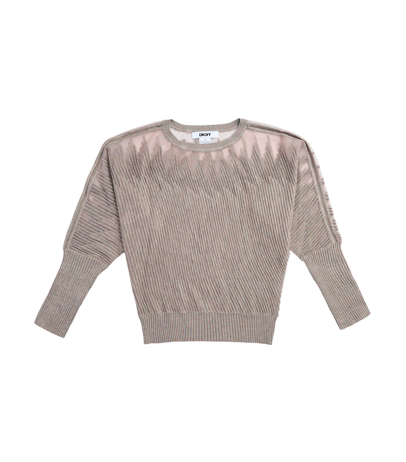 Illusion Rib Boatneck Sweater City Taupe Heather