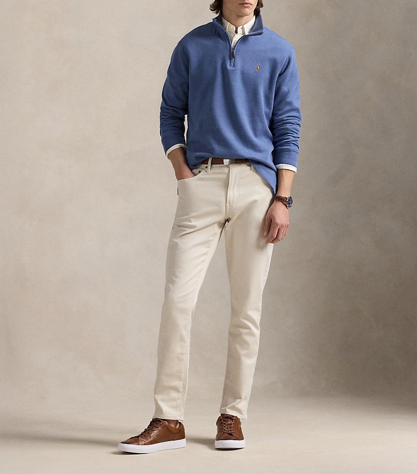 Men's Estate-Rib Quarter-Zip Pullover
