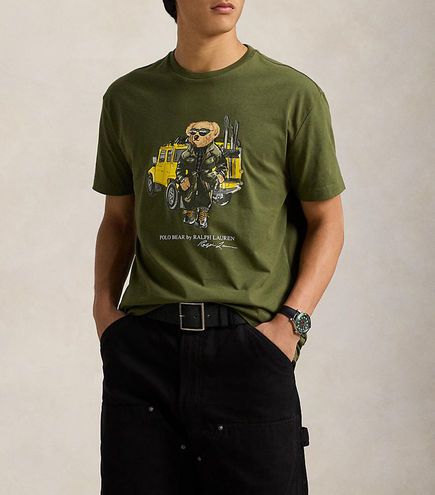 Men's Classic Fit Polo Bear Jersey T-Shirt