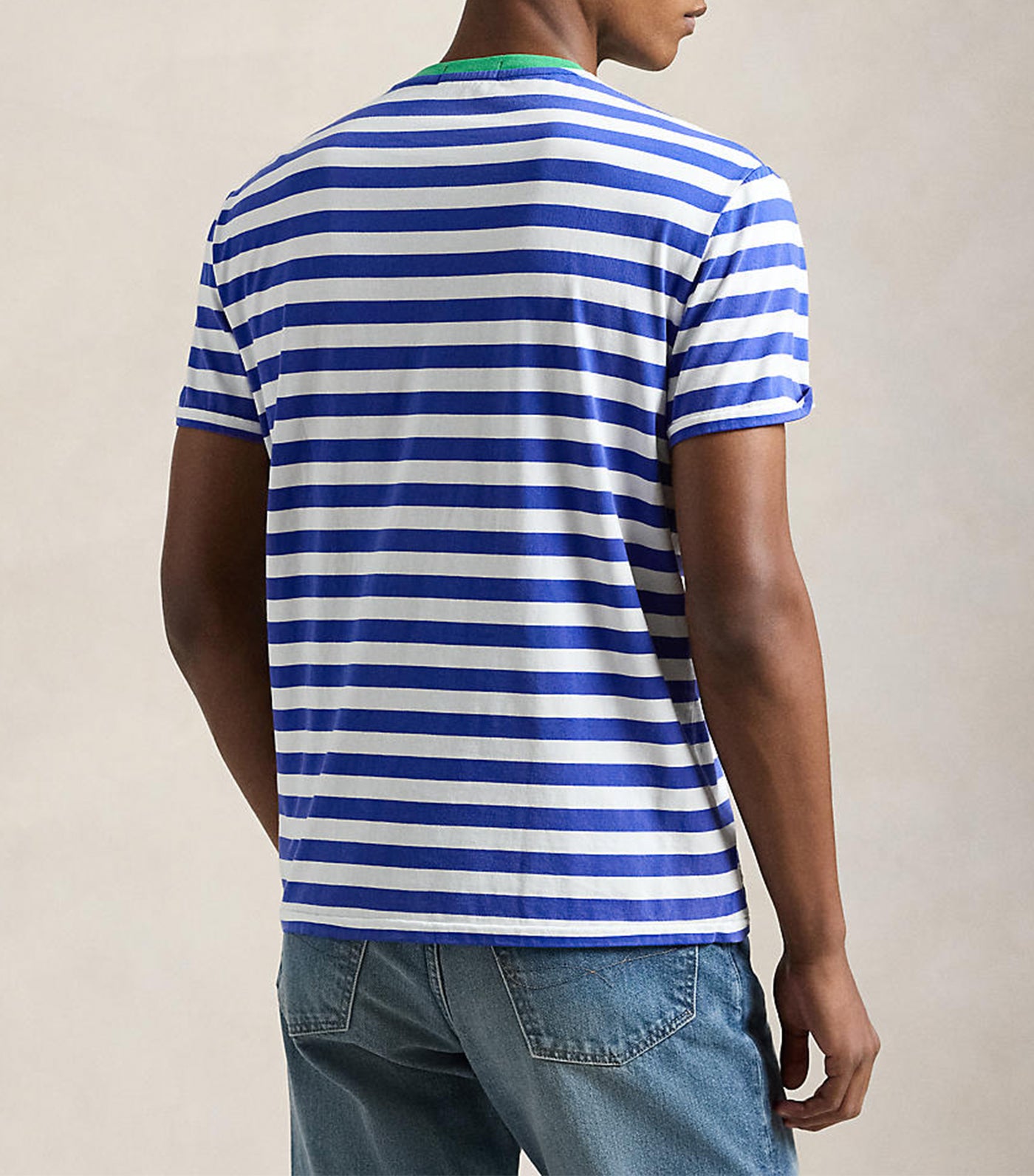 Men's Classic Fit Striped Jersey T-Shirt