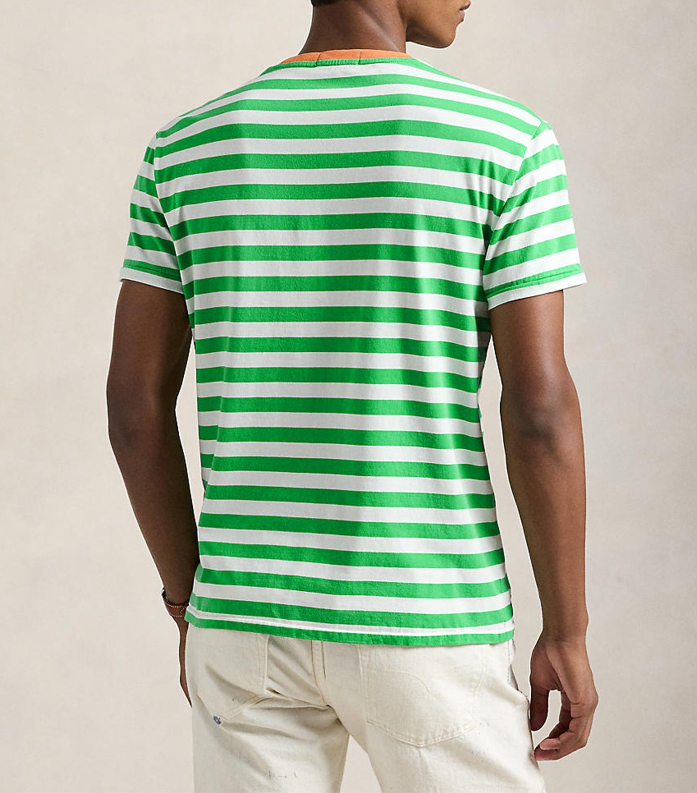 Men's Classic Fit Striped Jersey T-Shirt