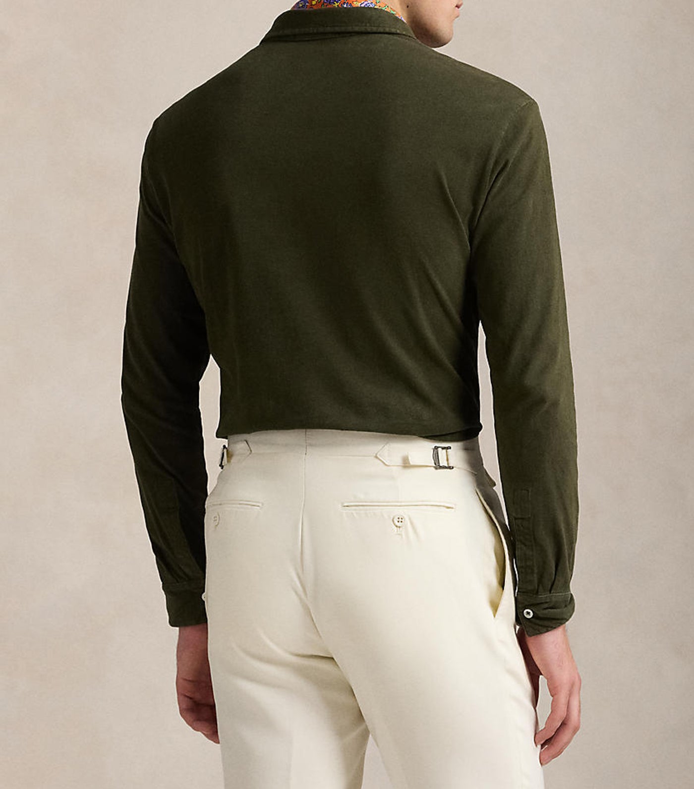 Men's Classic Fit Sueded Jersey Polo Shirt Armadillo