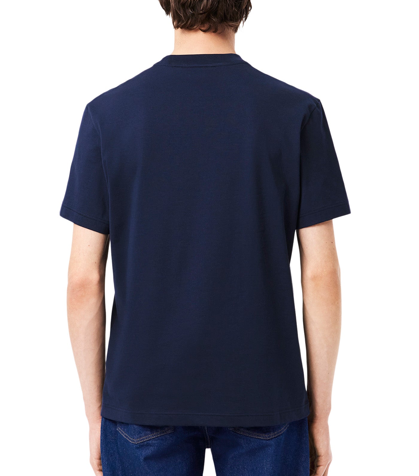 French Made Embroidered Badge T-Shirt Navy Blue