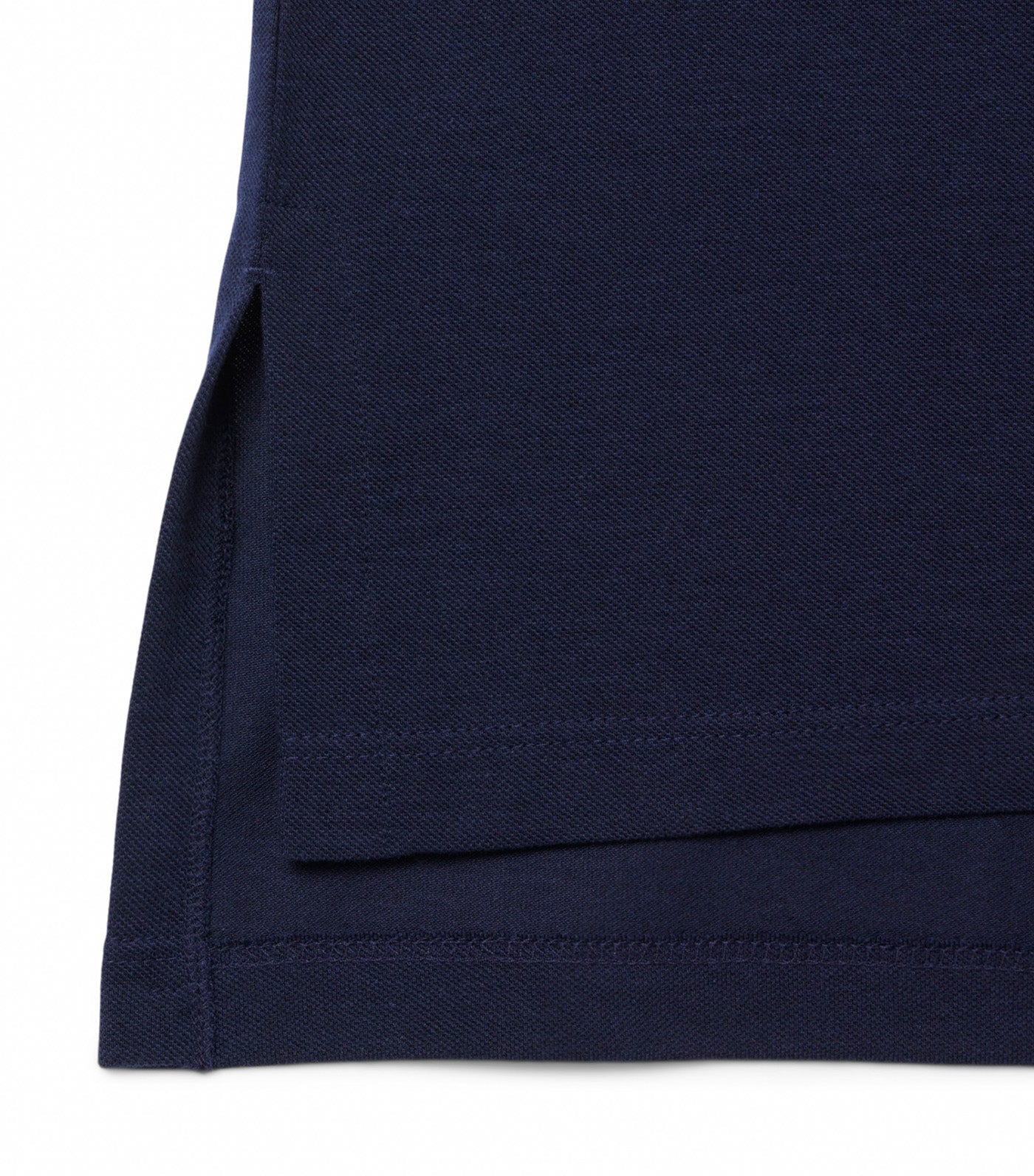 Relaxed Fit Fluid Piqué Polo Shirt Midnight Blue