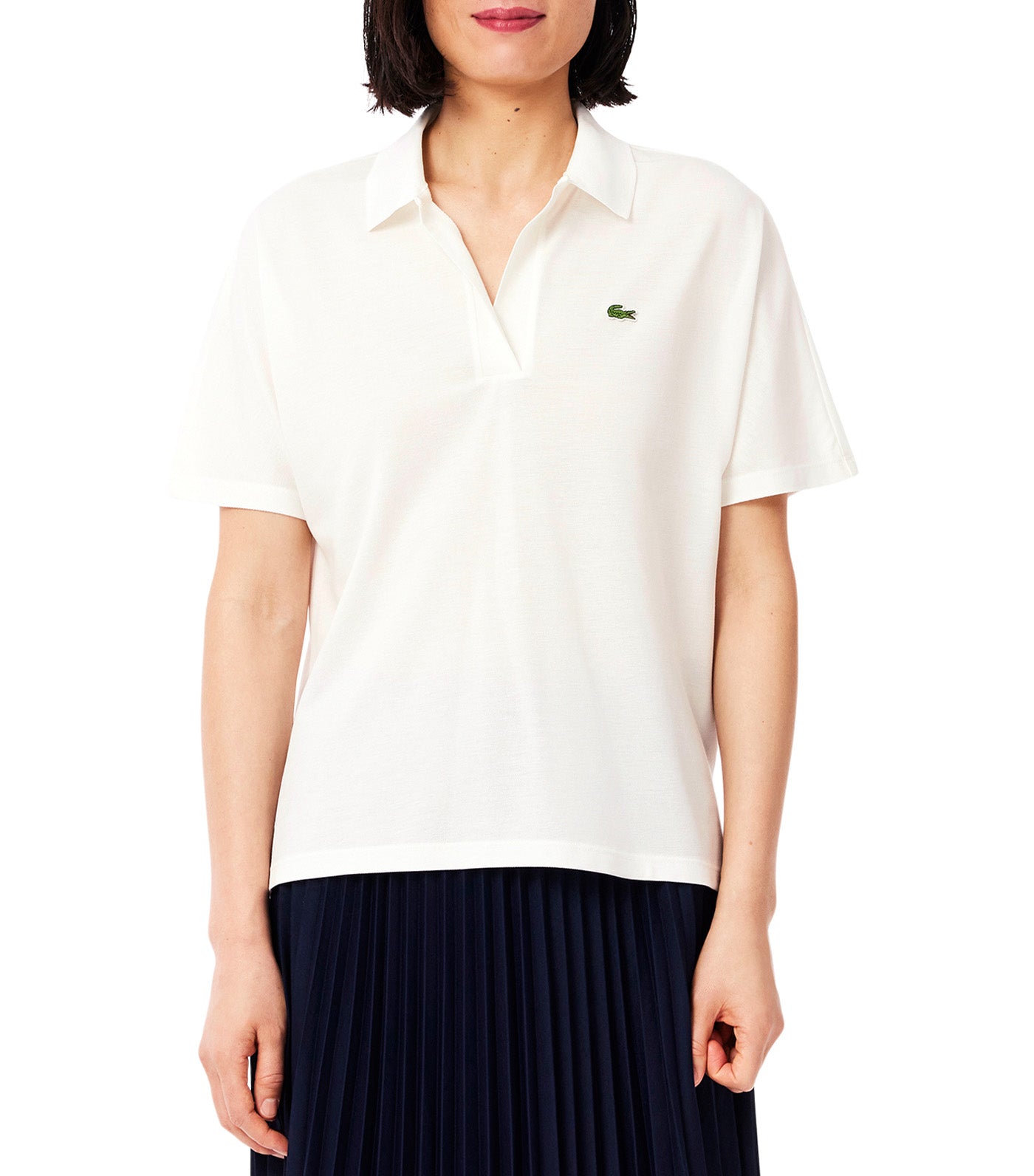 Relaxed Fit Fluid Pique Polo Shirt