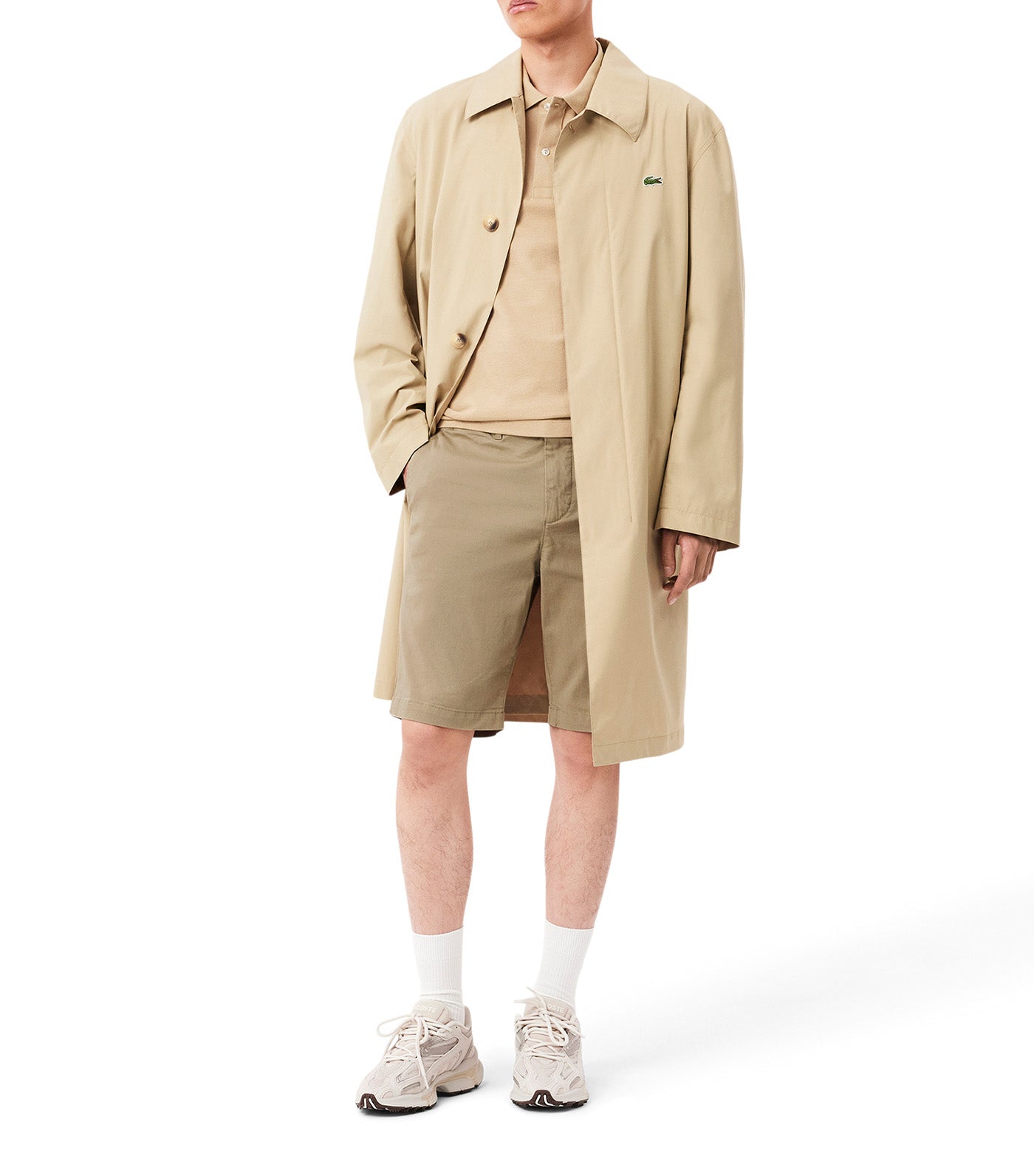 Slim Fit Stretch Cotton Bermuda Shorts