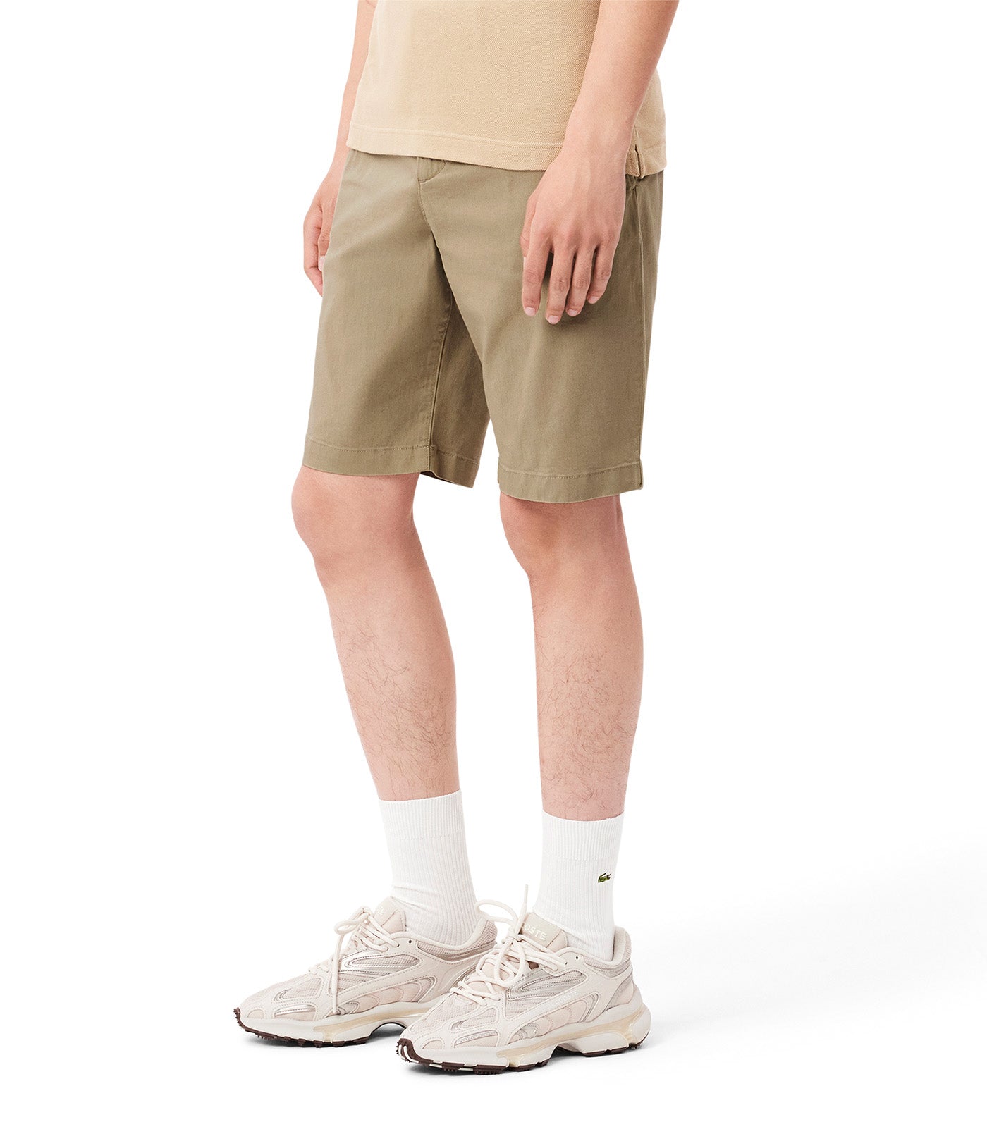 Slim Fit Stretch Cotton Bermuda Shorts