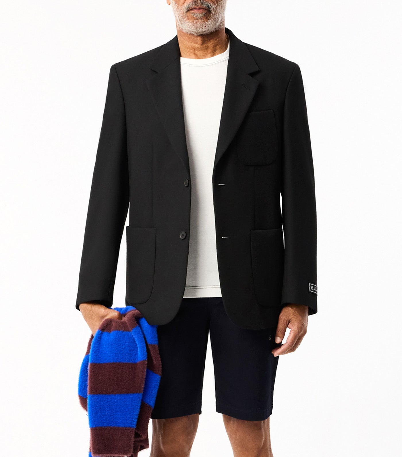 Slim Fit Stretch Cotton Bermuda Shorts Abysm