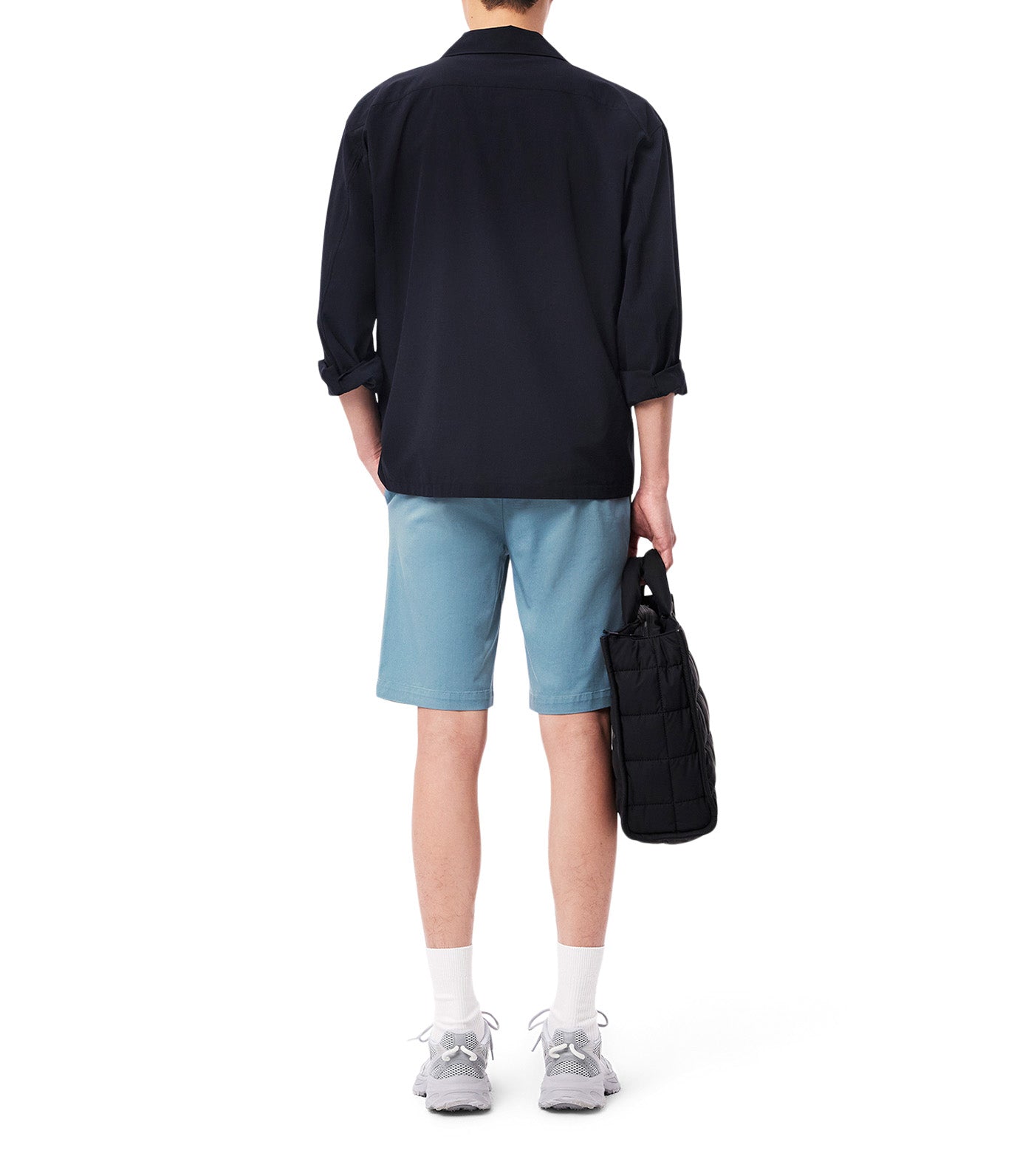 Slim Fit Stretch Cotton Bermuda Shorts