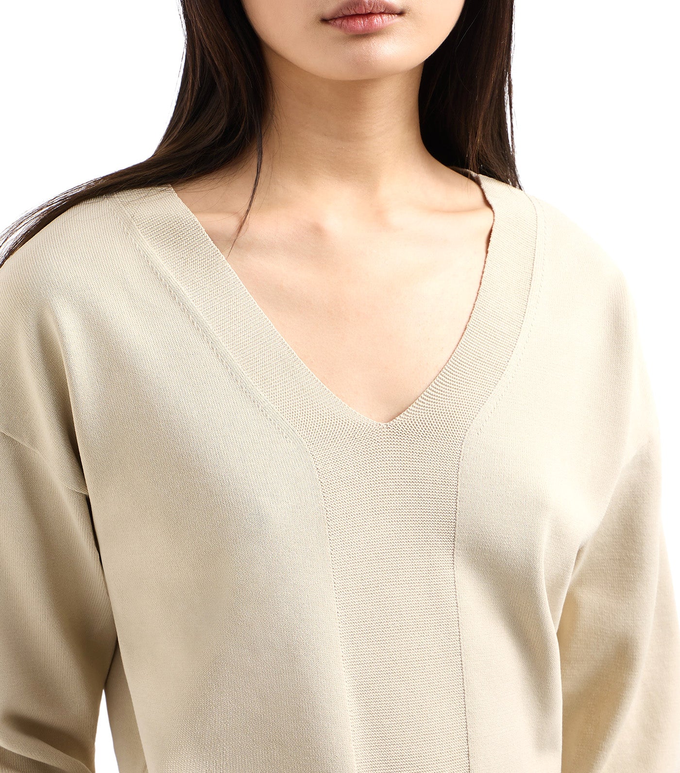 ASV Contrast Detail Sweater Mirage