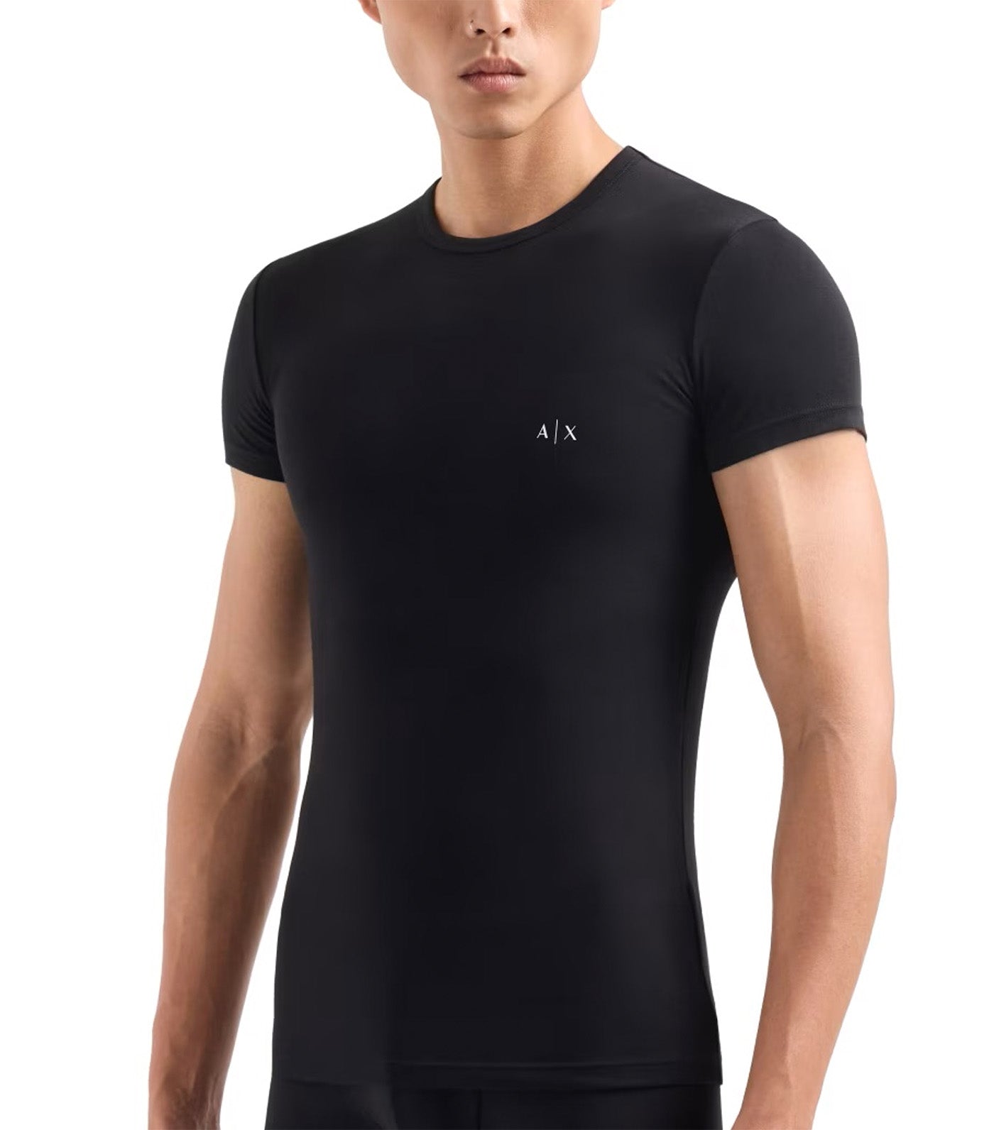 Armani Exchange 2-Pack Jersey T-Shirts Black/White 