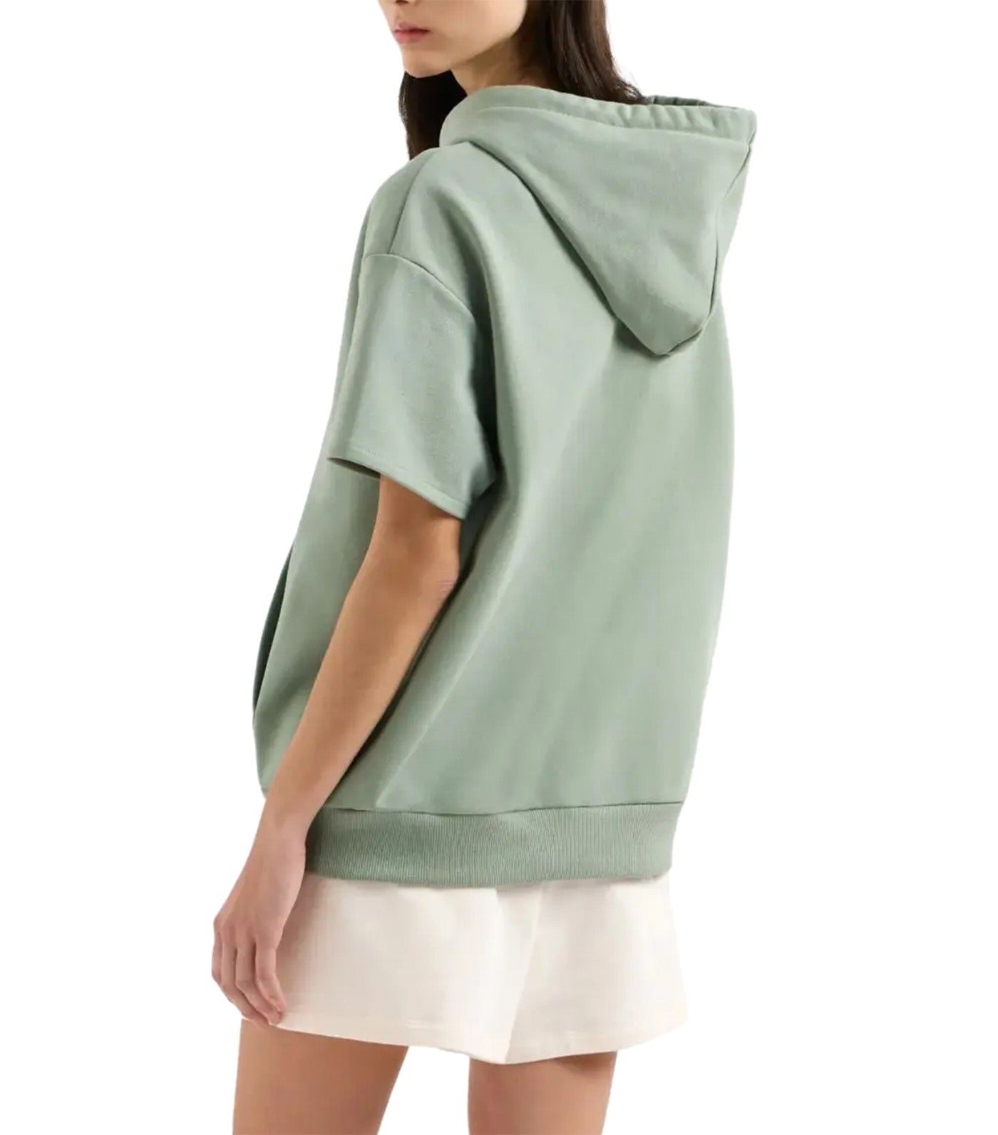 Armani Exchange Short Sleeve Hoodie Sage