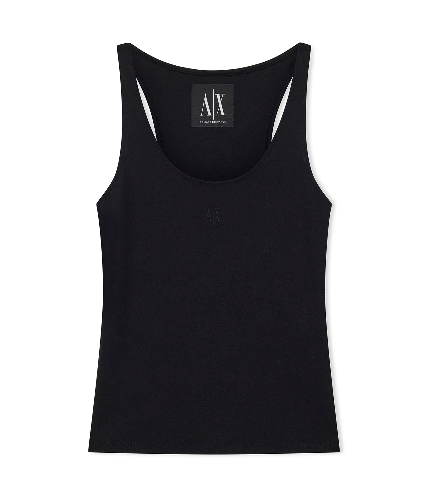 Jersey Tank Top with Logo Black