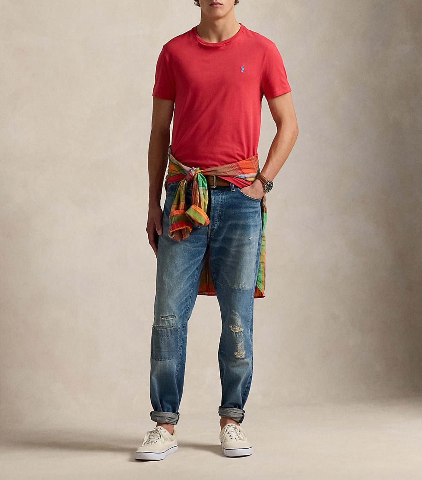 Men's Custom Slim Fit Jersey Crewneck T-Shirt
