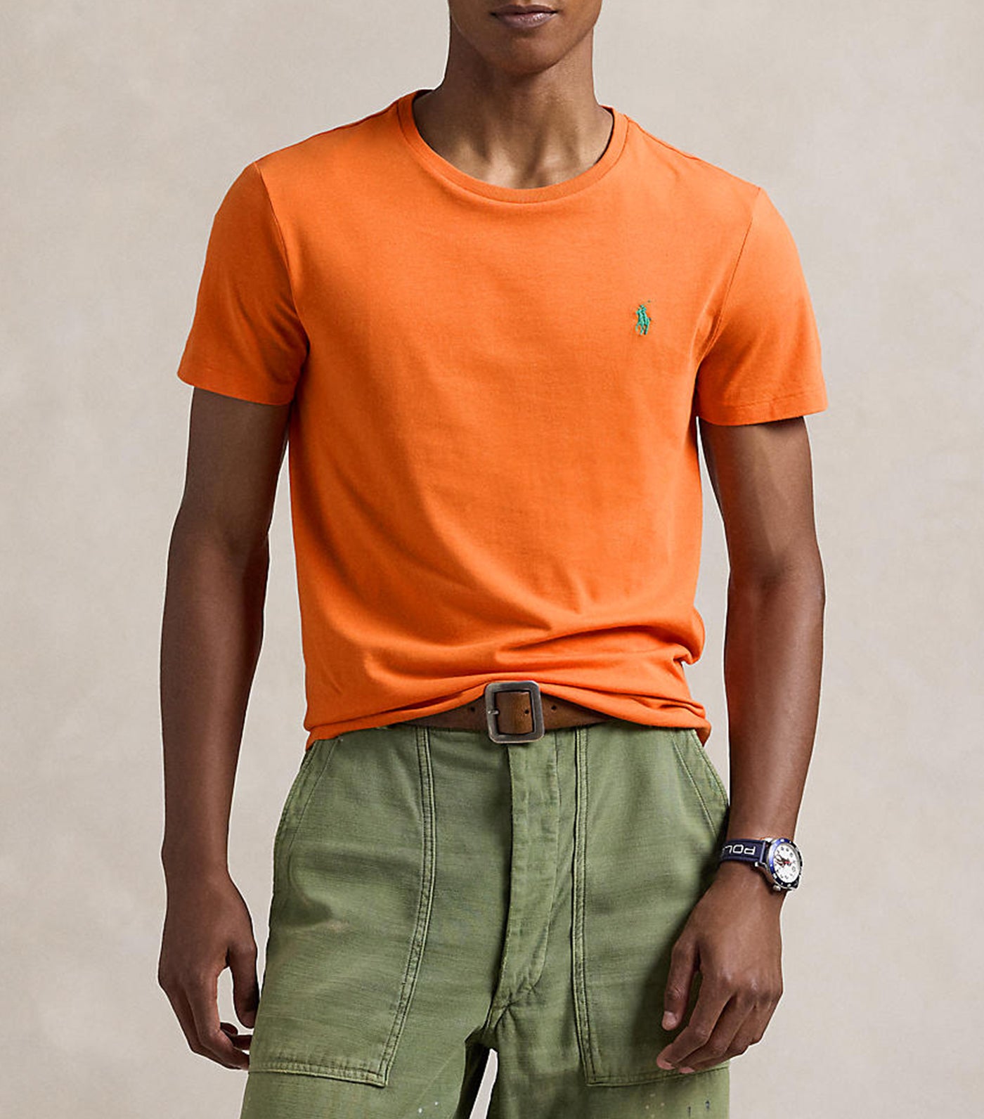 Men's Custom Slim Fit Jersey Crewneck T-Shirt