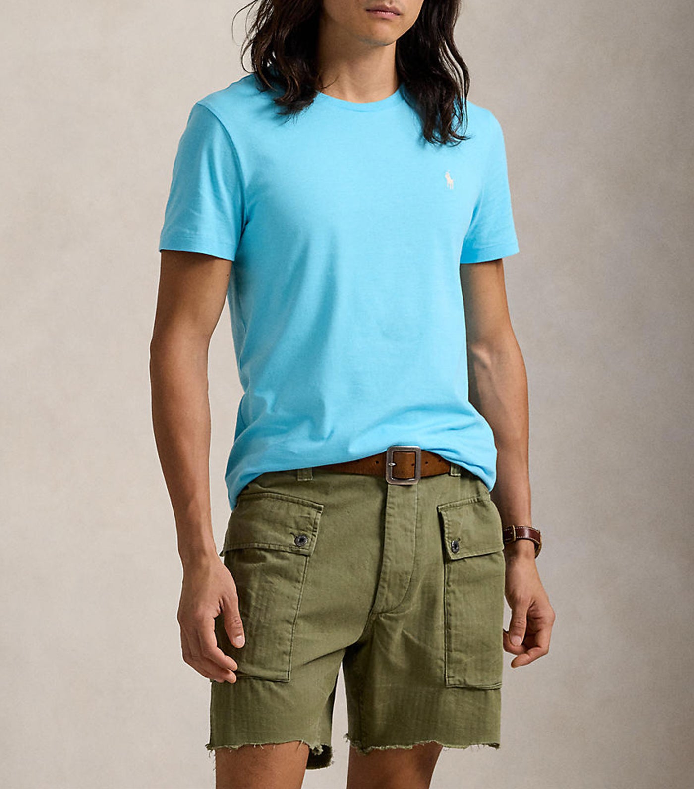 Men's Custom Slim Fit Jersey Crewneck T-Shirt
