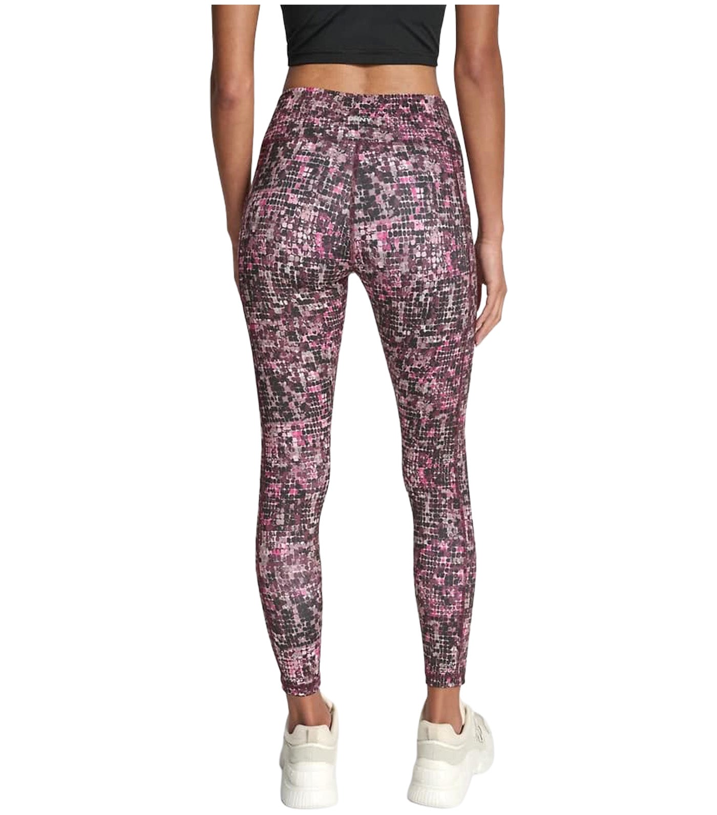 Printed High-Waist 7/8 Tights Pink