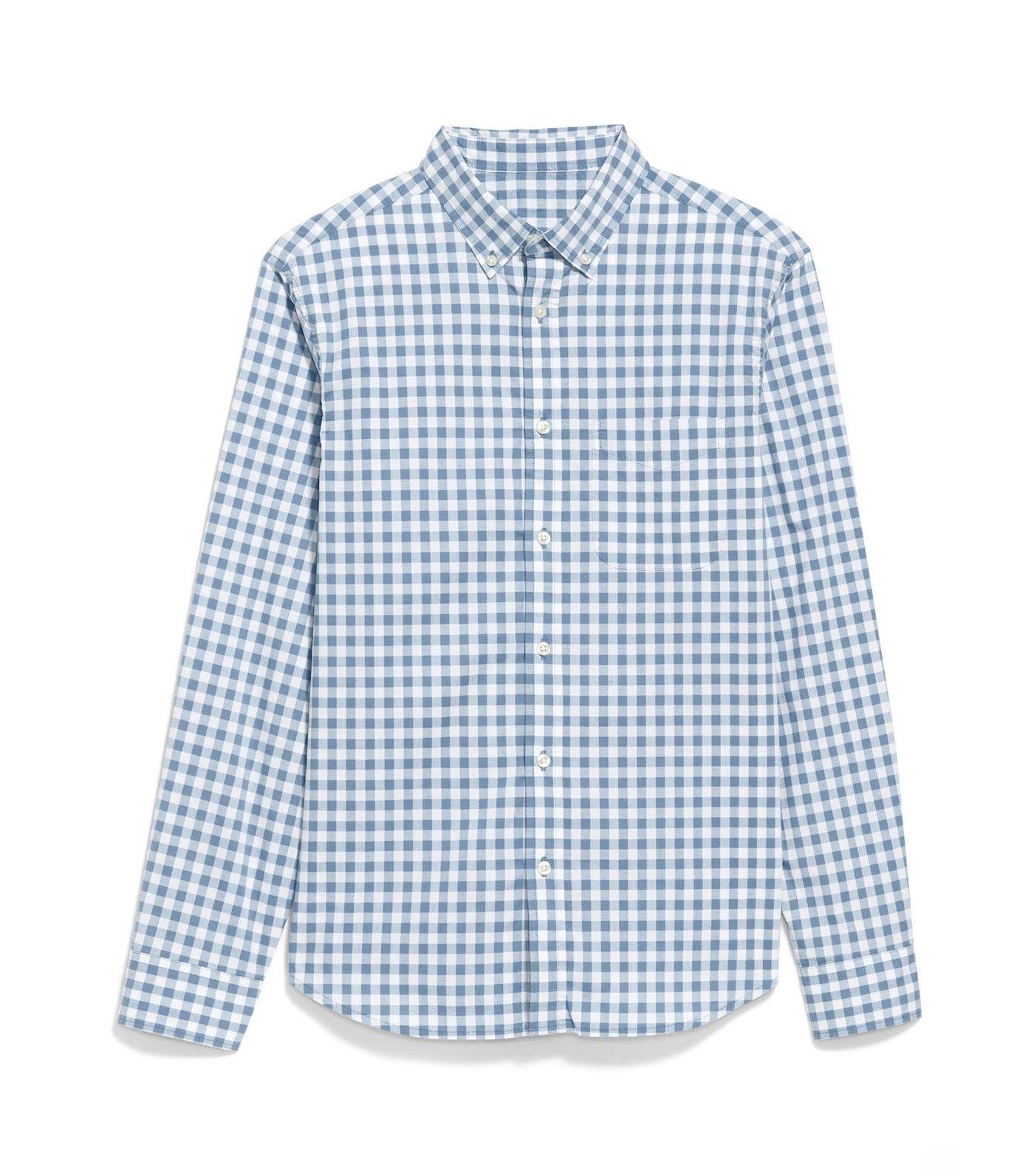 Old Navy Classic Fit Everyday Shirt Blue Gingham
