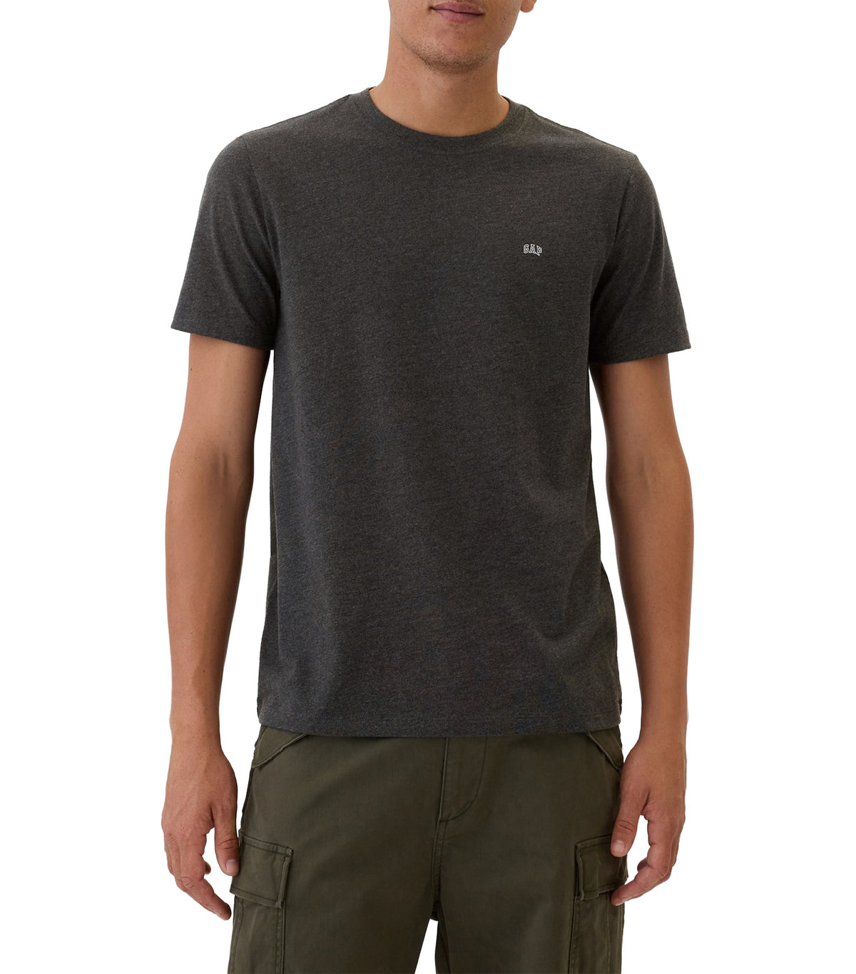 Everyday Soft GAP Mini-Logo T-Shirt Charcoal Heather