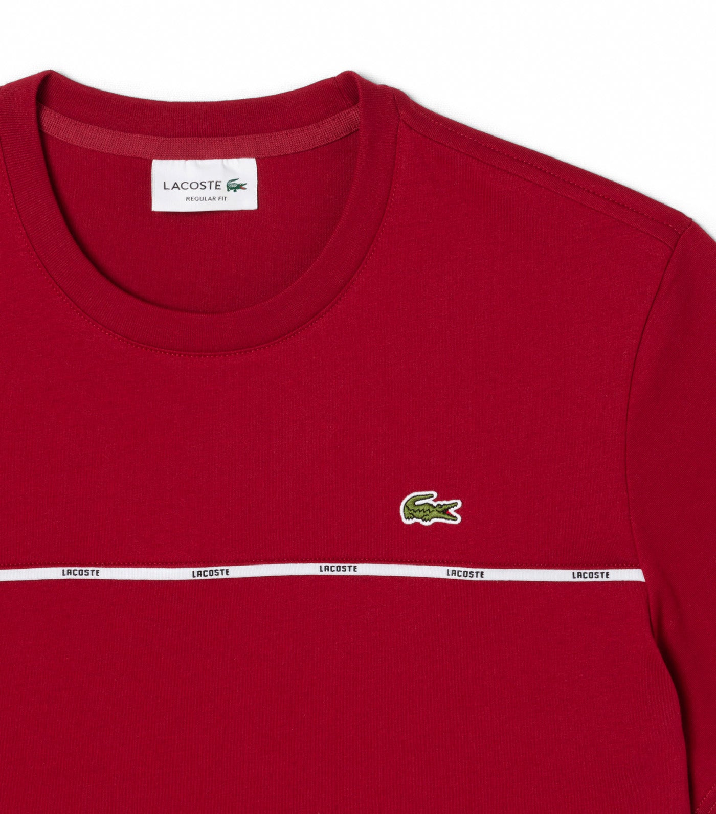 Lacoste Regular Fit Trim T-Shirt Bordeaux